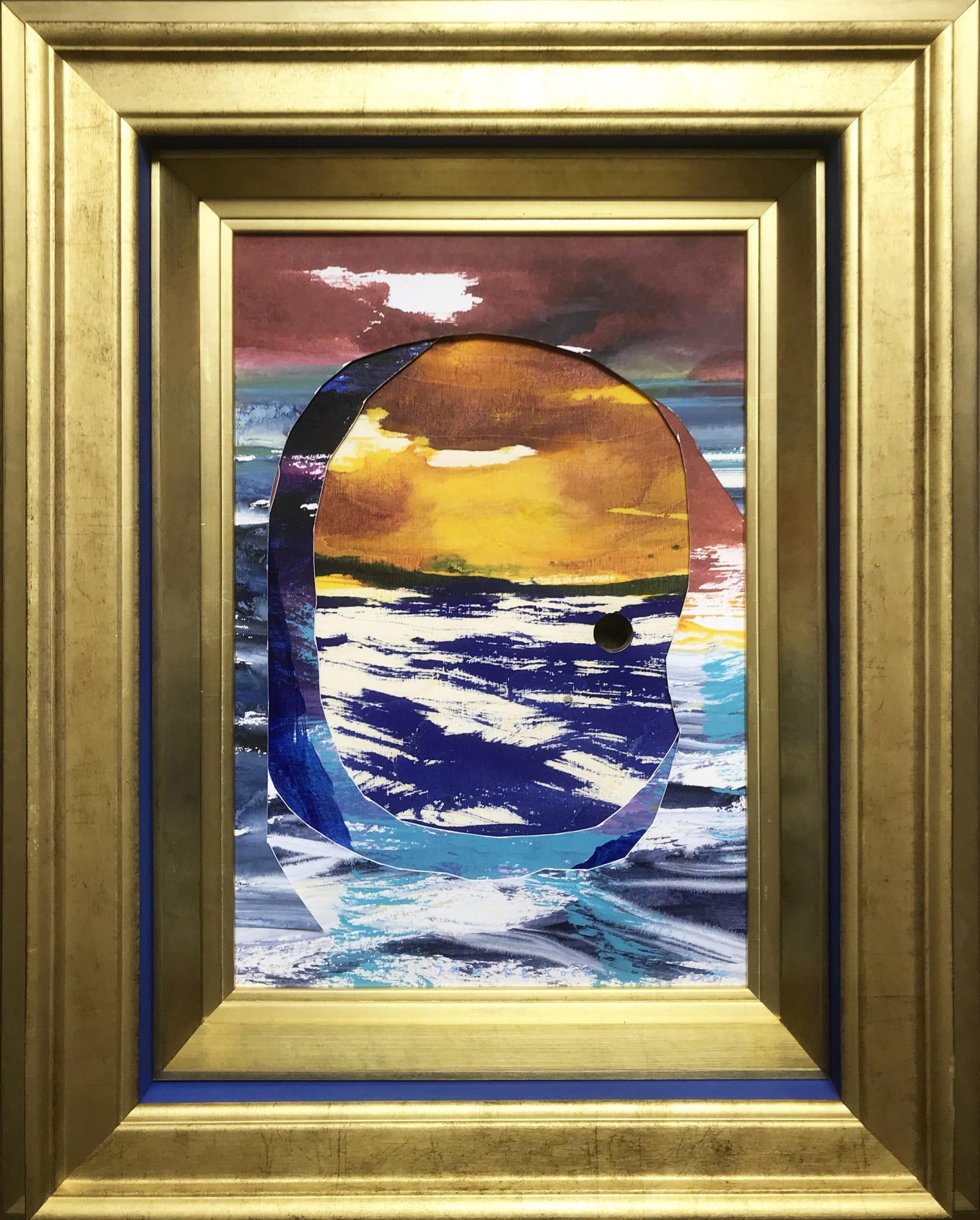 jan de cock painting collage une vague nouvelle