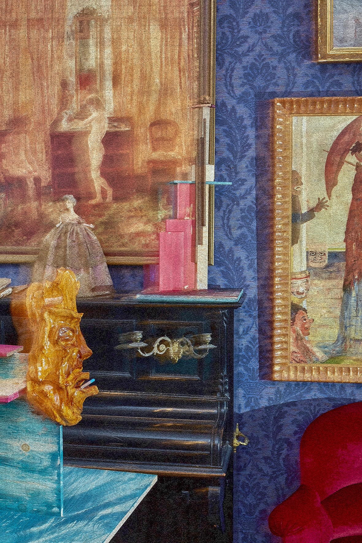 FAMOUS STEREOVIEW FROM THE FORMER STUDIO OF MASTER PAINTER JAMES SIDNEY EDOUARD ENSOR (1860 - 1949) JAMES ENSOR HOUSE OSTEND, BELGIUM 2020 COMPOSITION NR 12