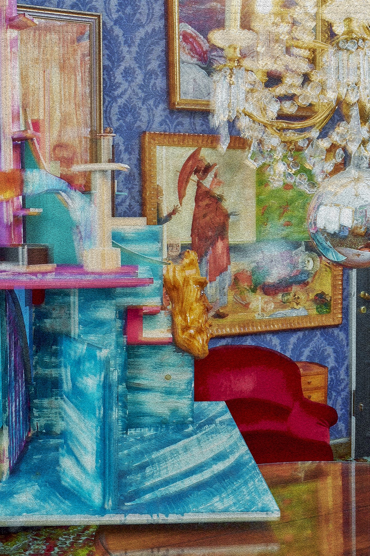 FAMOUS STEREOVIEW FROM THE FORMER STUDIO OF MASTER PAINTER JAMES SIDNEY EDOUARD ENSOR (1860 - 1949) JAMES ENSOR HOUSE OSTEND, BELGIUM 2020 COMPOSITION NR 13