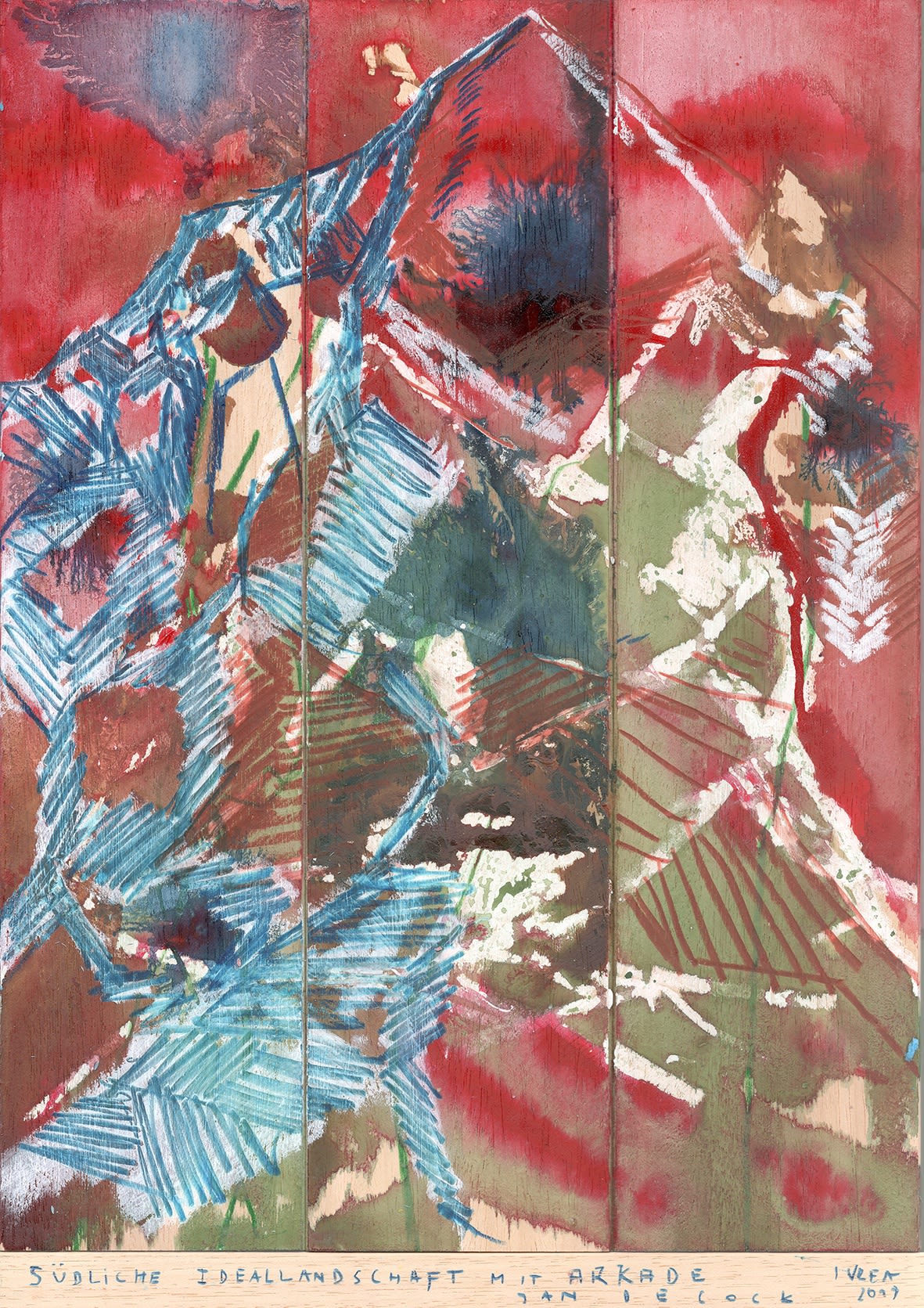 Jan De Cock Drawing Sudliche Ideallandschaft