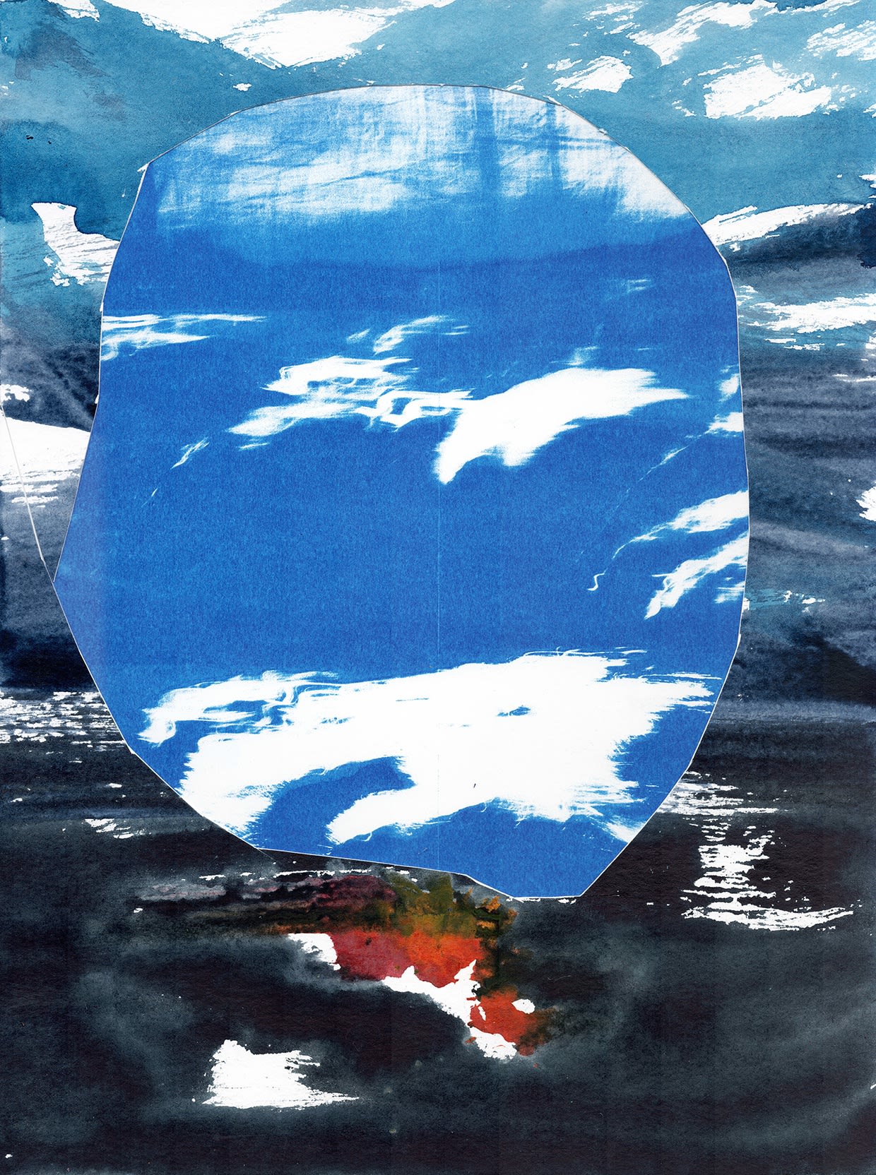 Jan Frederik De Cock Collage Blue Ruin