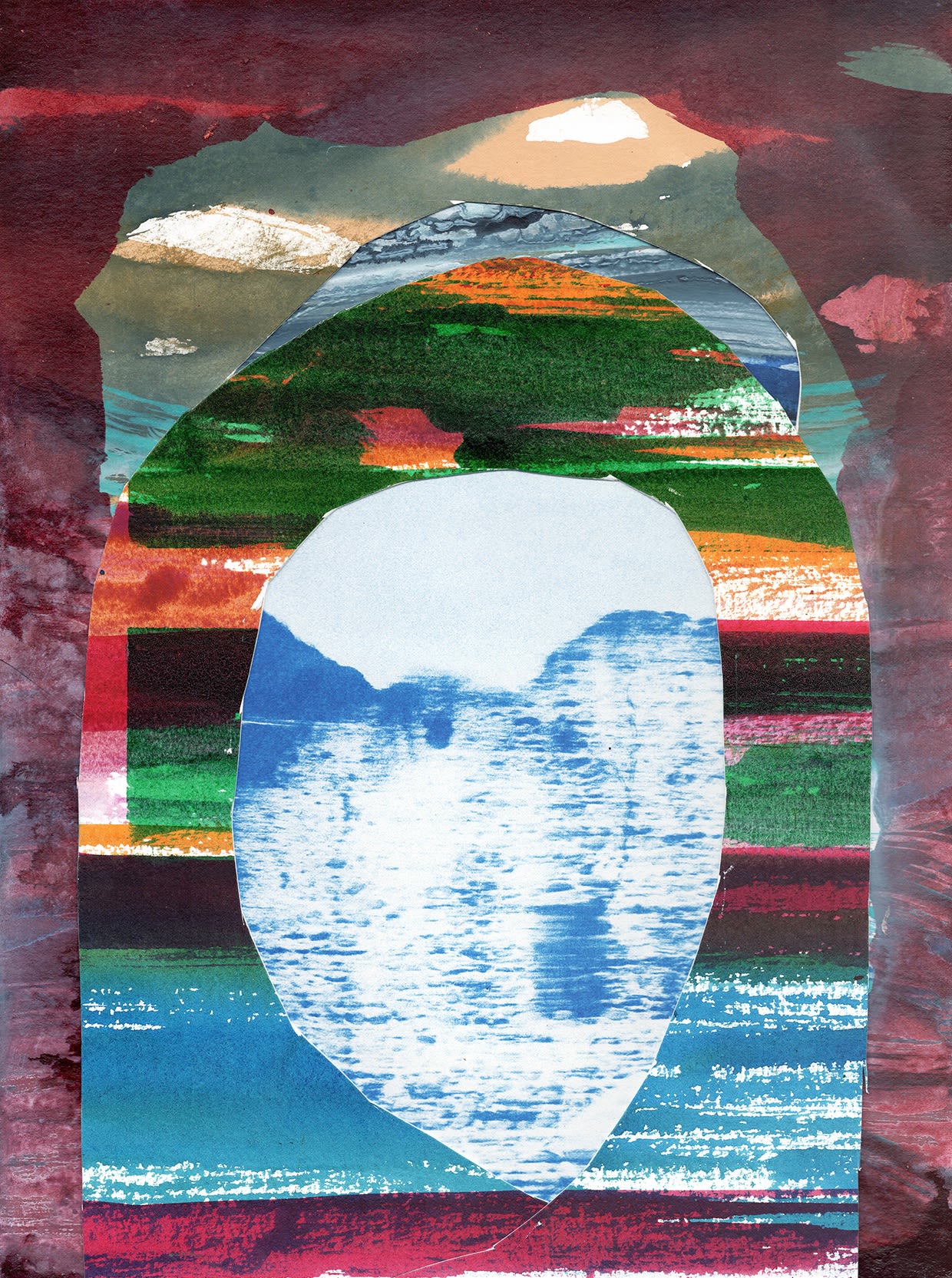 Jan Frederik De Cock Collage Blue Ruin