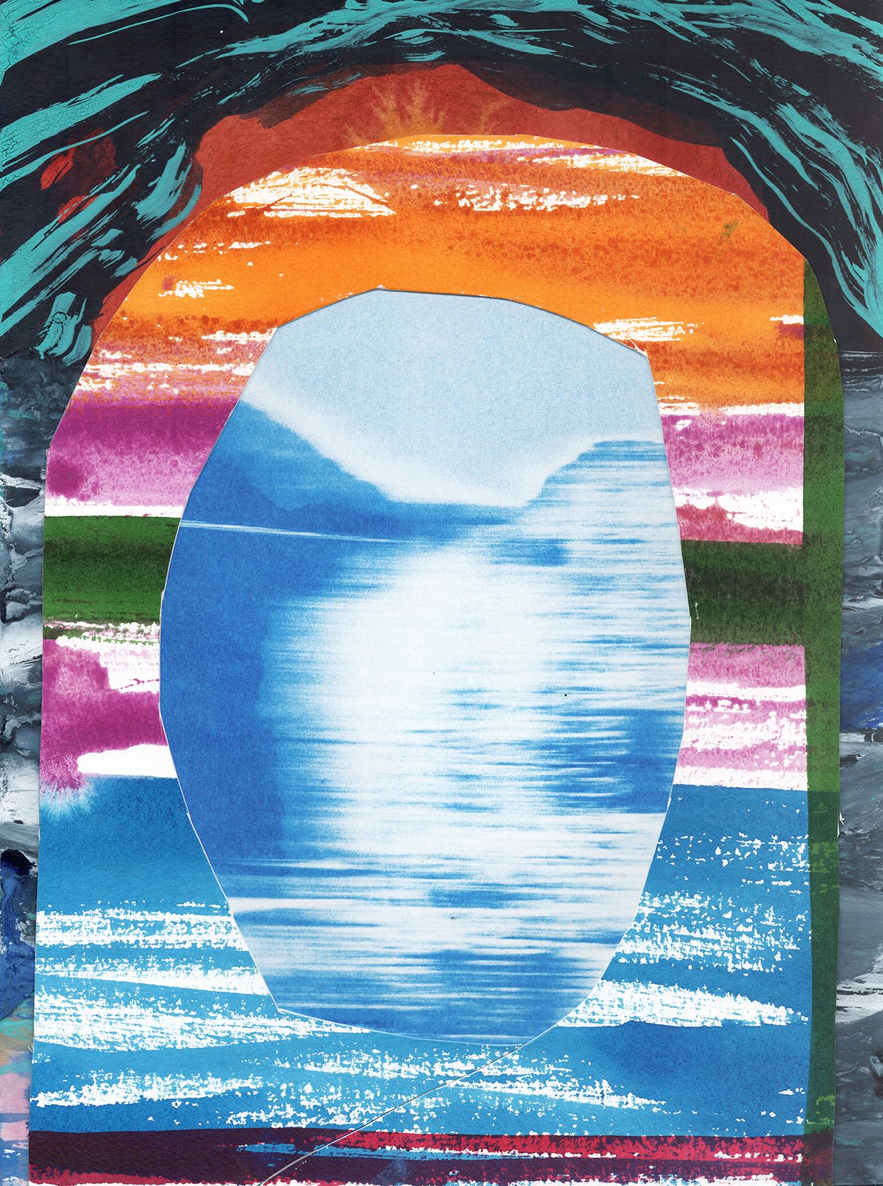 Jan Frederik De Cock Collage Blue Ruin