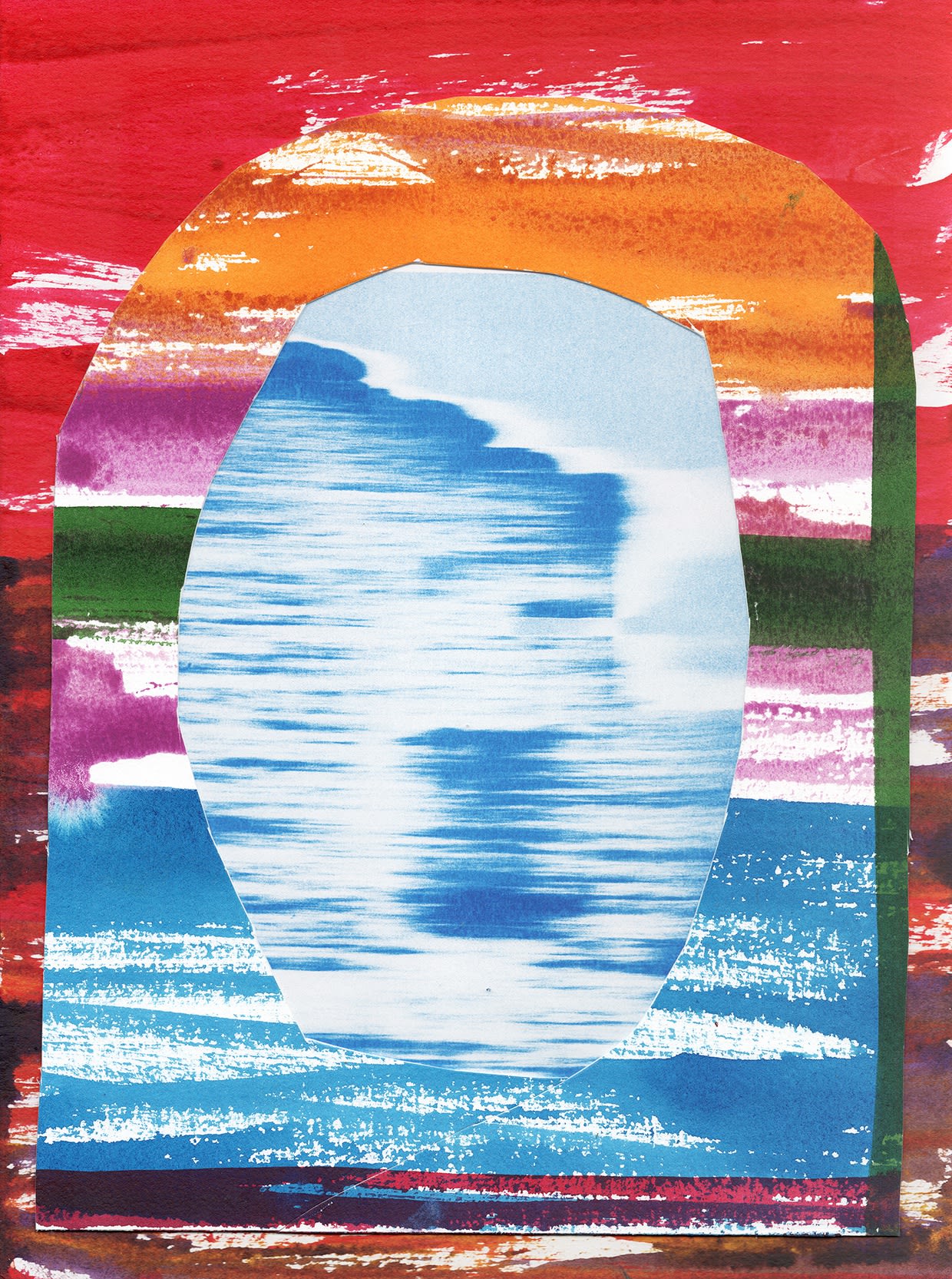 Jan Frederik De Cock Collage Blue Ruin