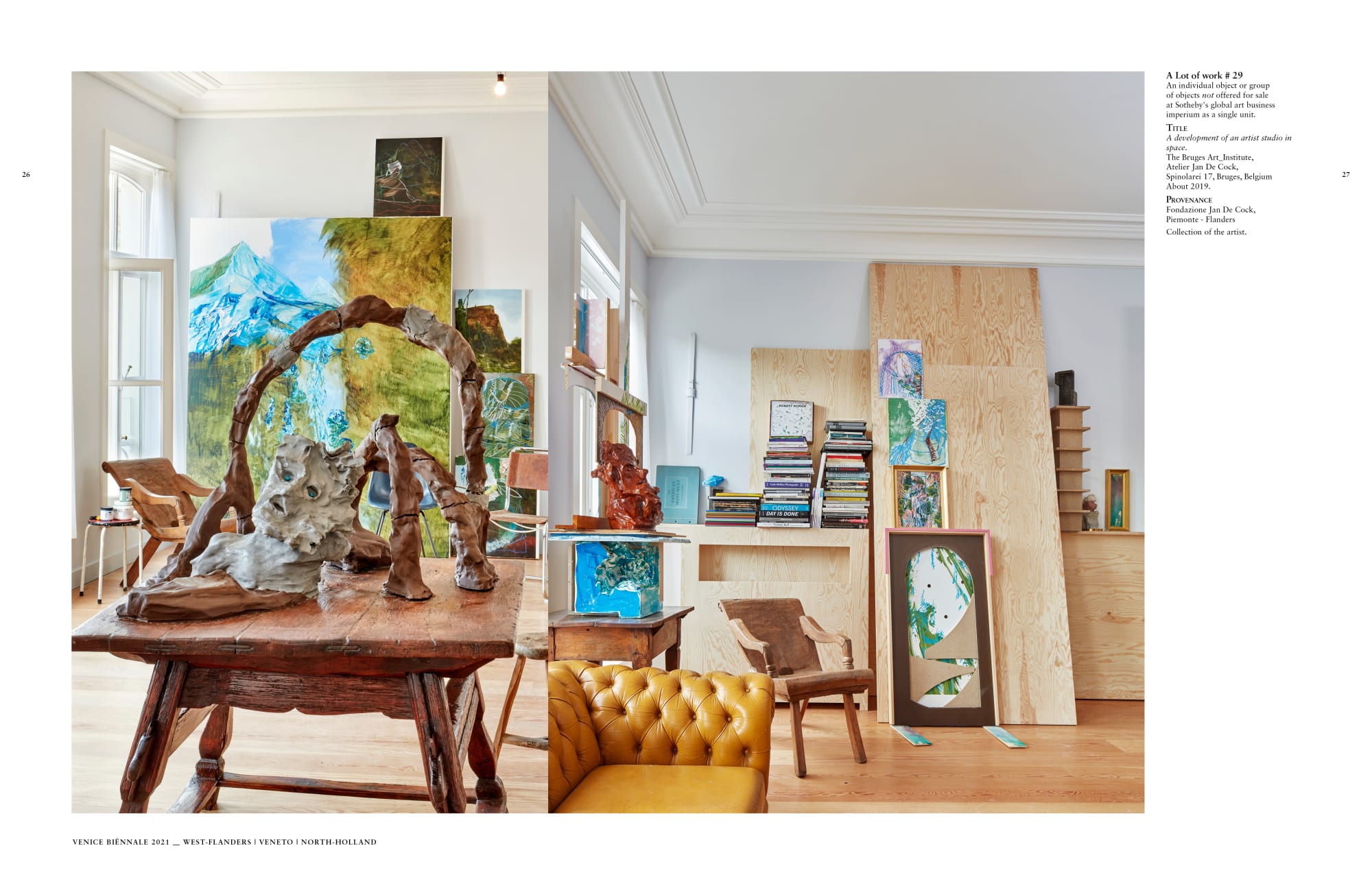 Jan De Cock Art Advisory Bruges Sothebys Sculptor Studio Venice