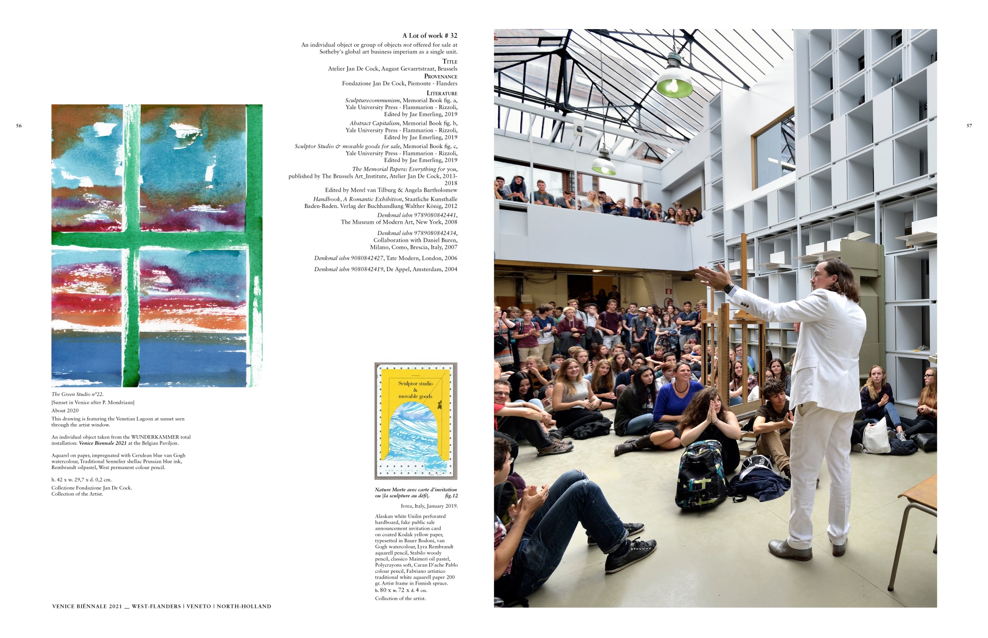 Jan De Cock Art Advisory Bruges Sothebys Sculptor Studio Venice