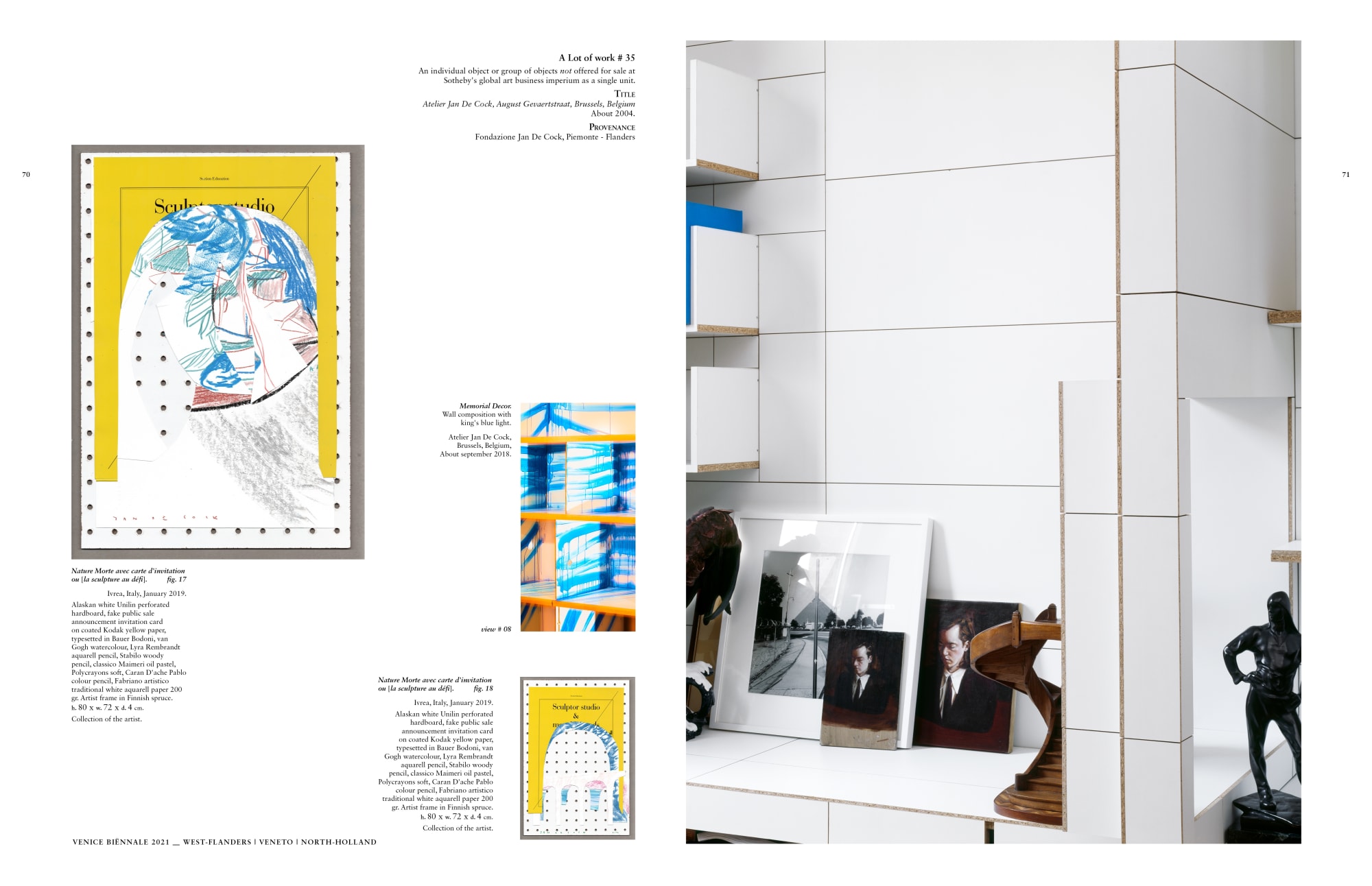 Jan De Cock Art Advisory Bruges Sothebys Sculptor Studio Venice