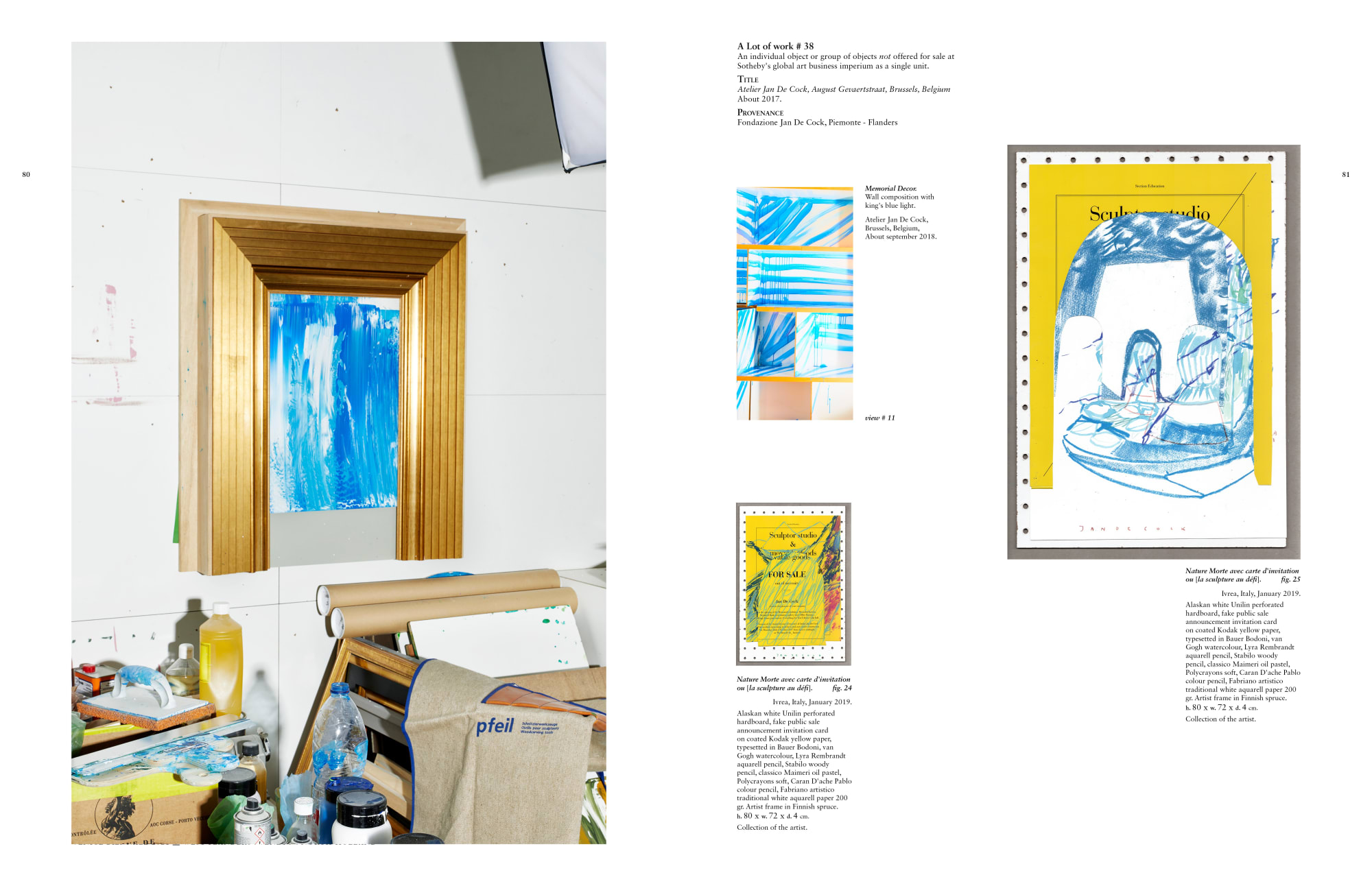 Jan De Cock Art Advisory Bruges Sothebys Sculptor Studio Venice