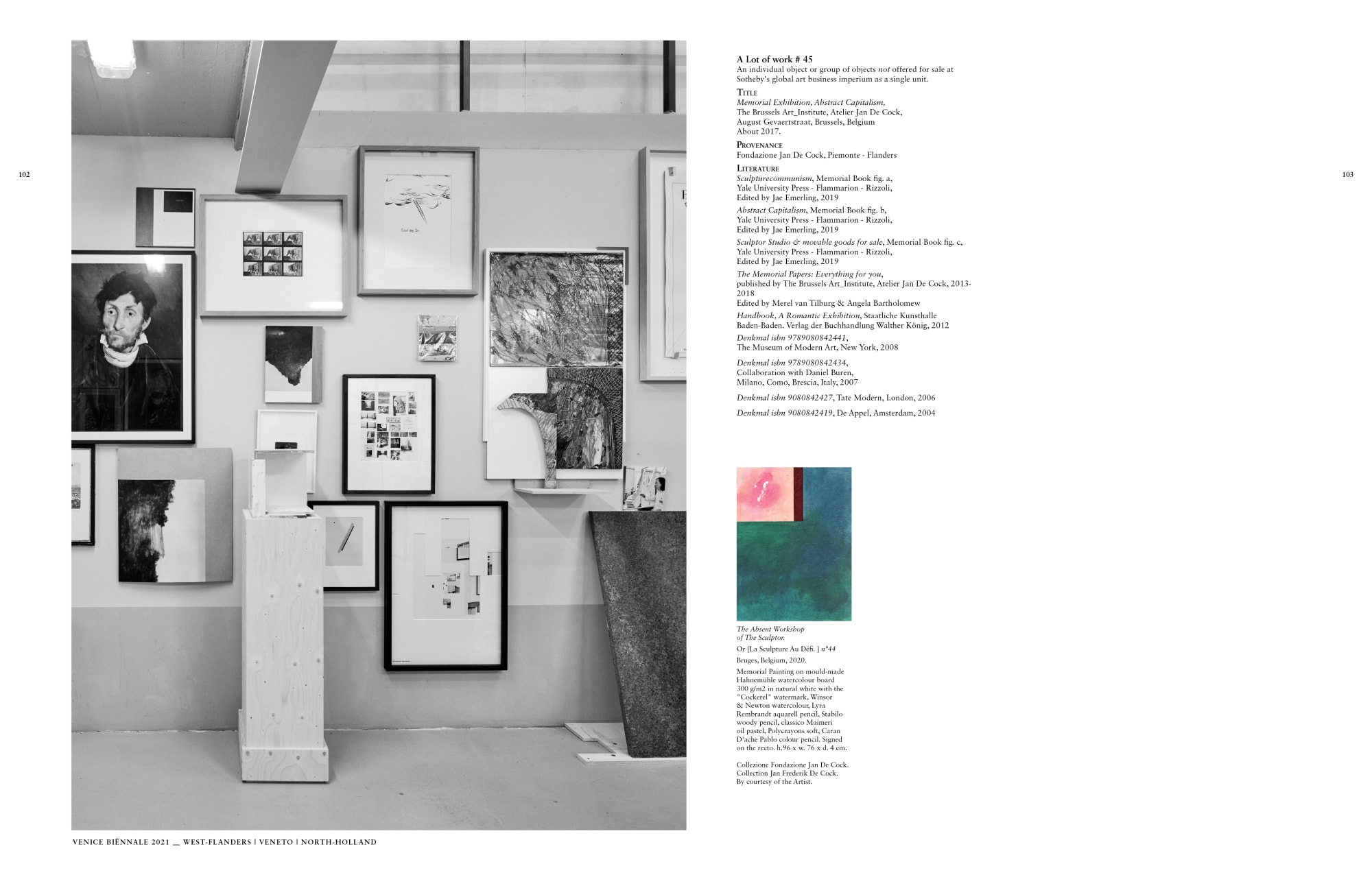 Jan De Cock Art Advisory Bruges Sothebys Sculptor Studio Venice