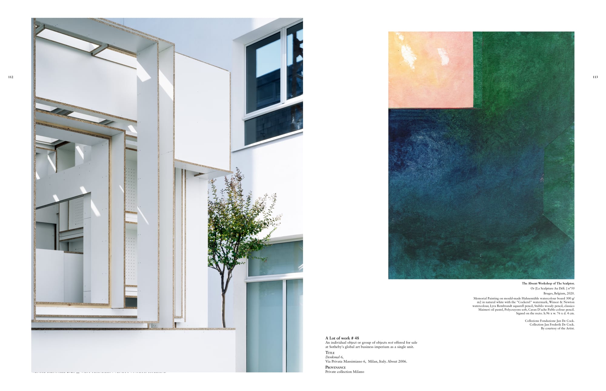 Jan De Cock Art Advisory Bruges Sothebys Sculptor Studio Venice