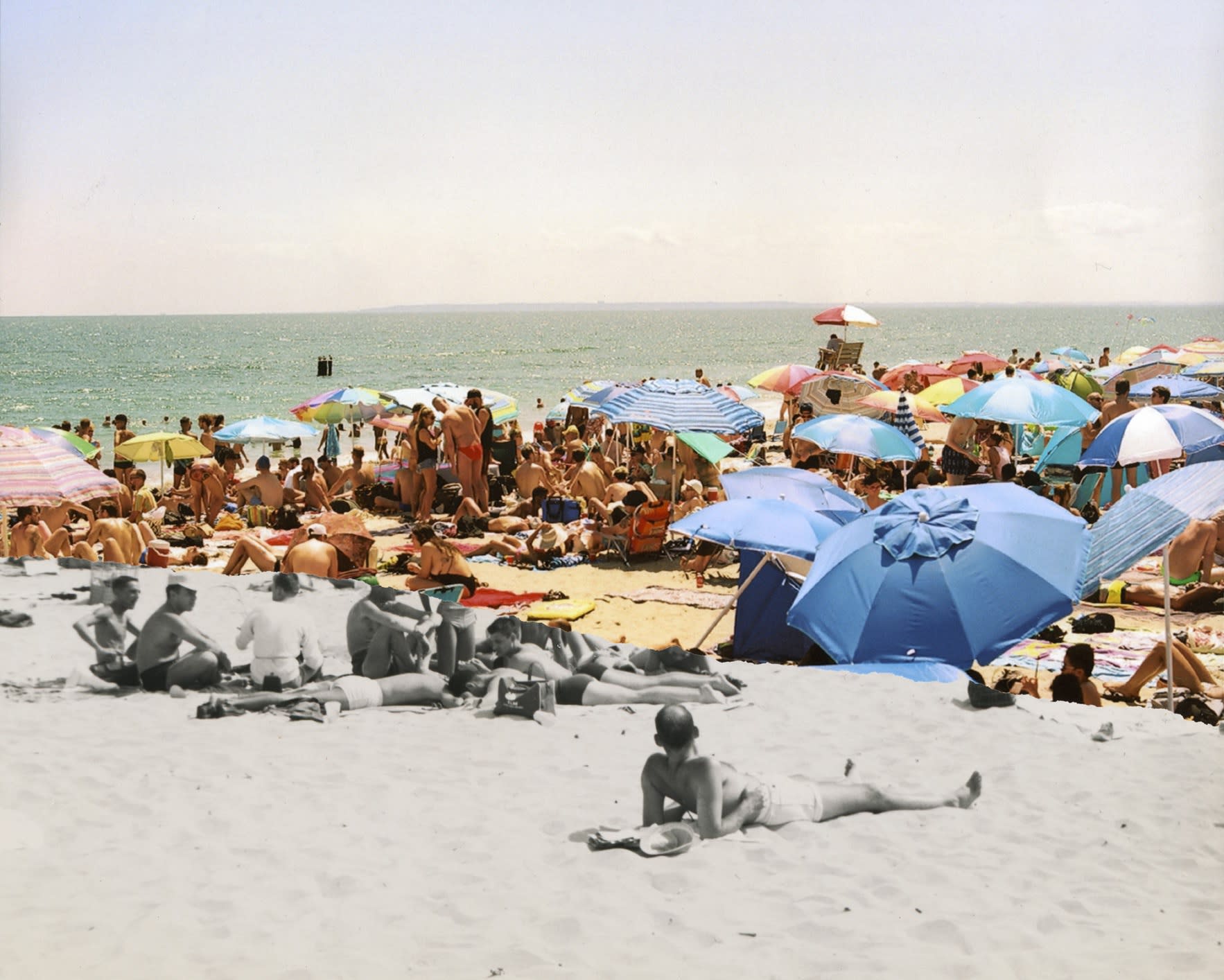 Chris Berntsen Erotohistoriography Riis 1960/2017, 2019 archival hand collaged pigment print 11 x 14 in.