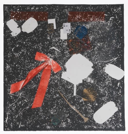 Kahlil Robert Irving Street Block: Lost/Found/Chance, 2017 collagraph and collaged found objects 42 1/4 x 40 in.