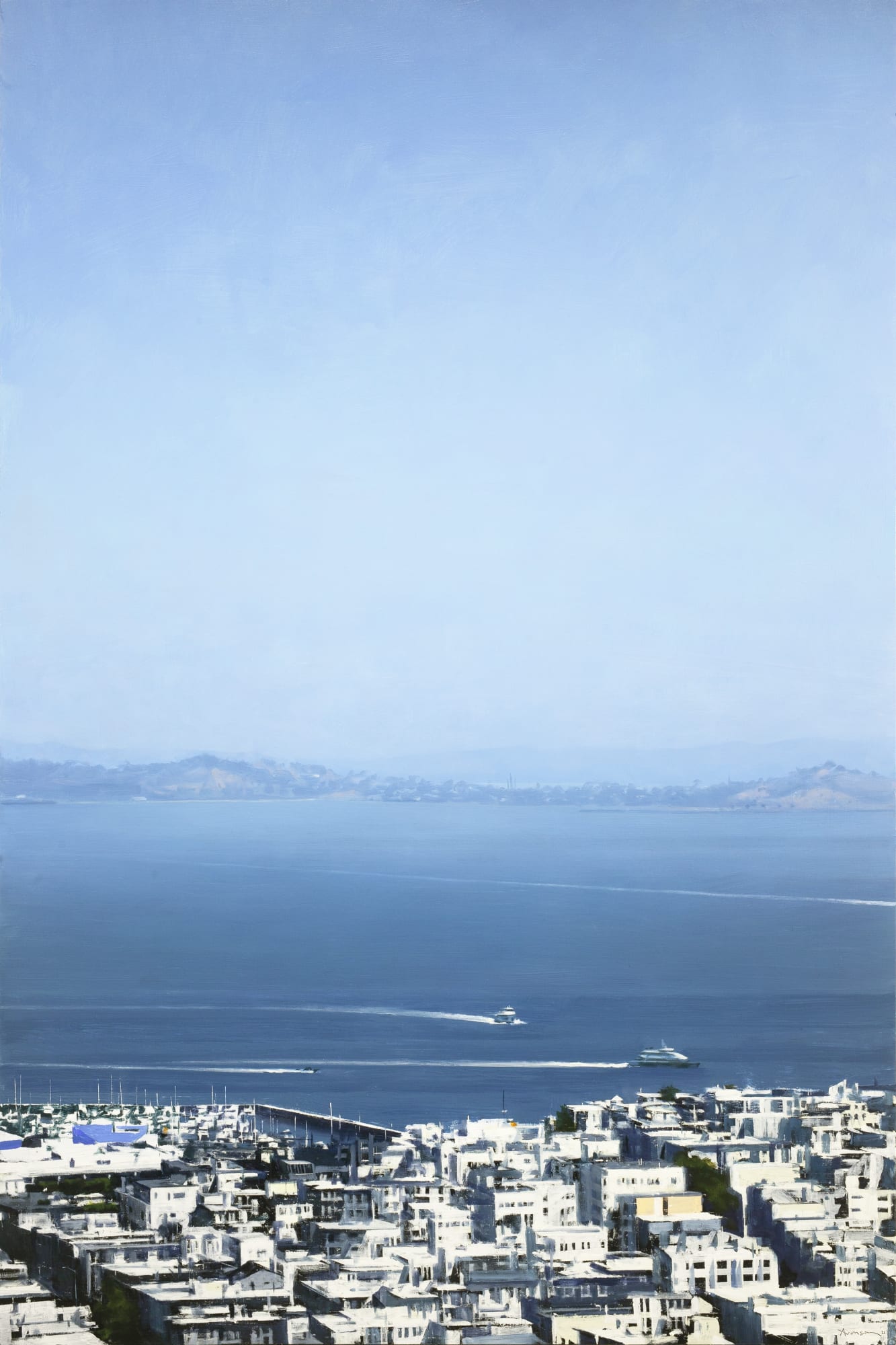 Ben Aronson Crossings, 2021 oil on panel 72 x 48 in