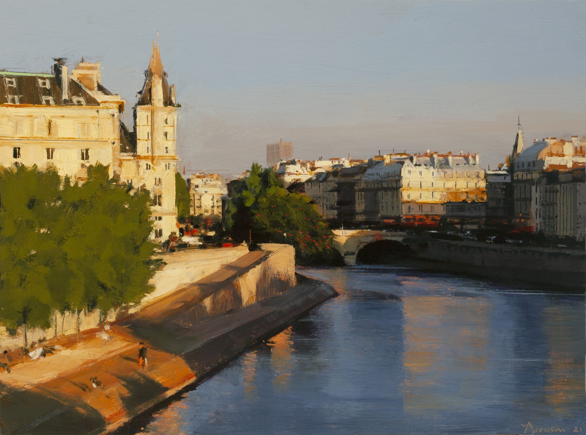 Ben Aronson Pont Neuf, 2021 oil on panel 11 x 15 in