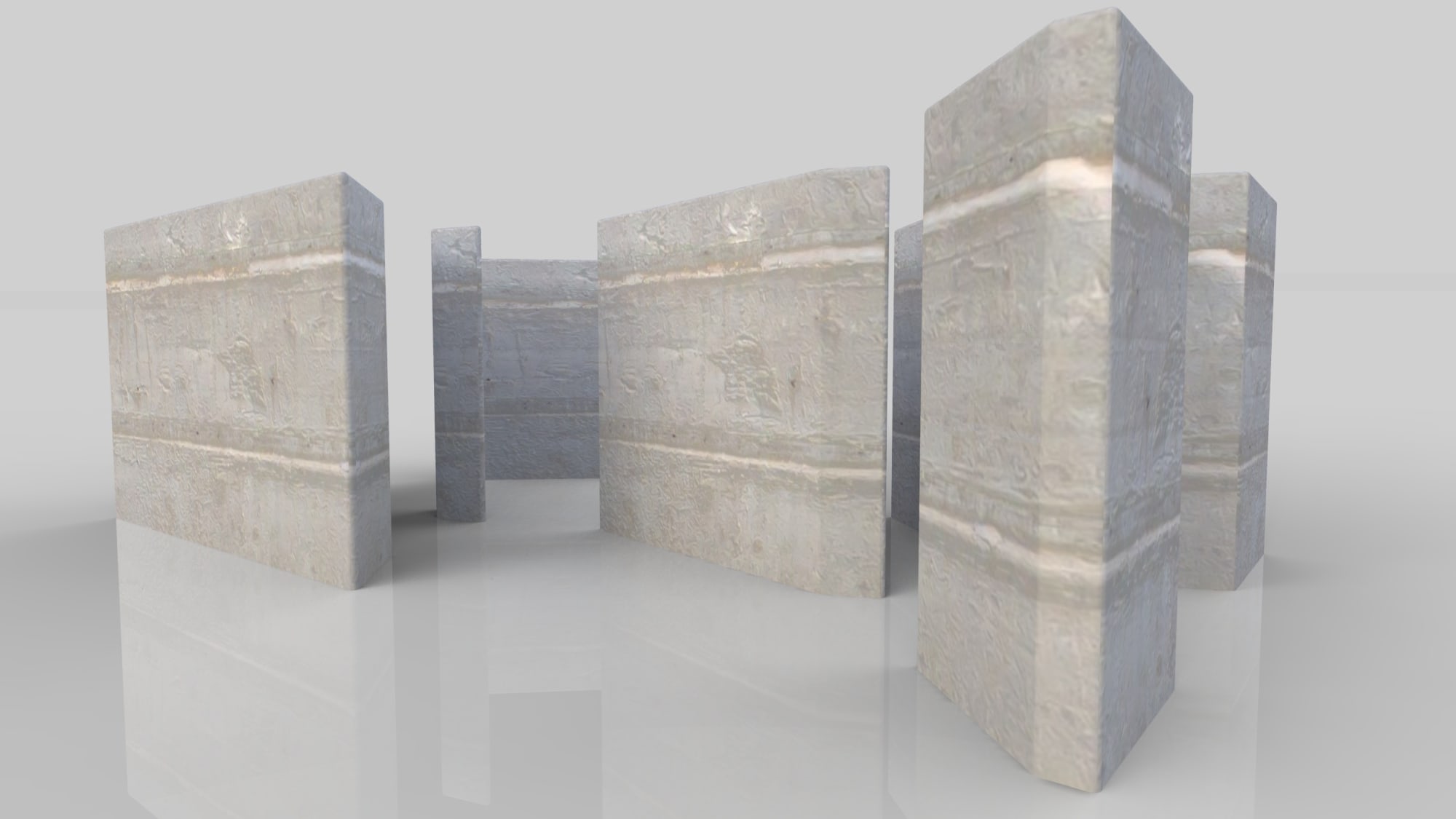 Subfractal Light Sculpture Stone