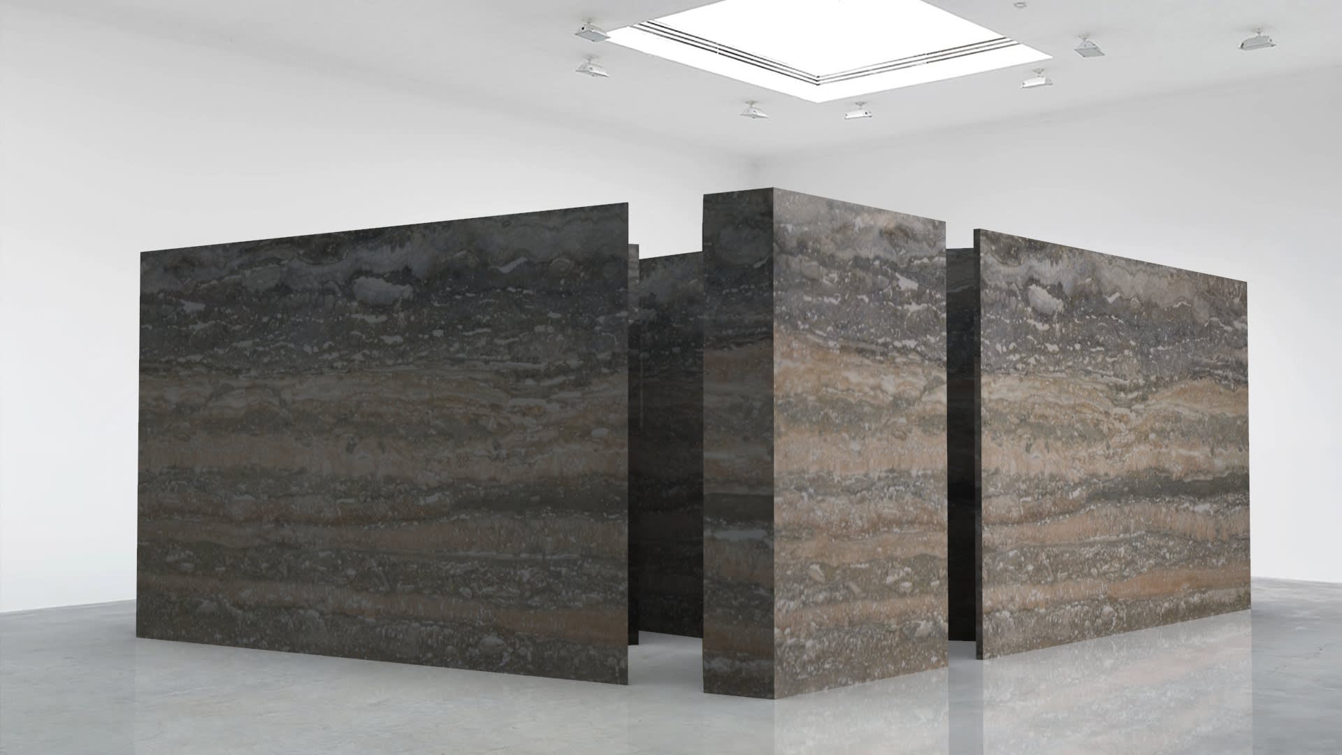 Subfractal Light Sculpture Stone