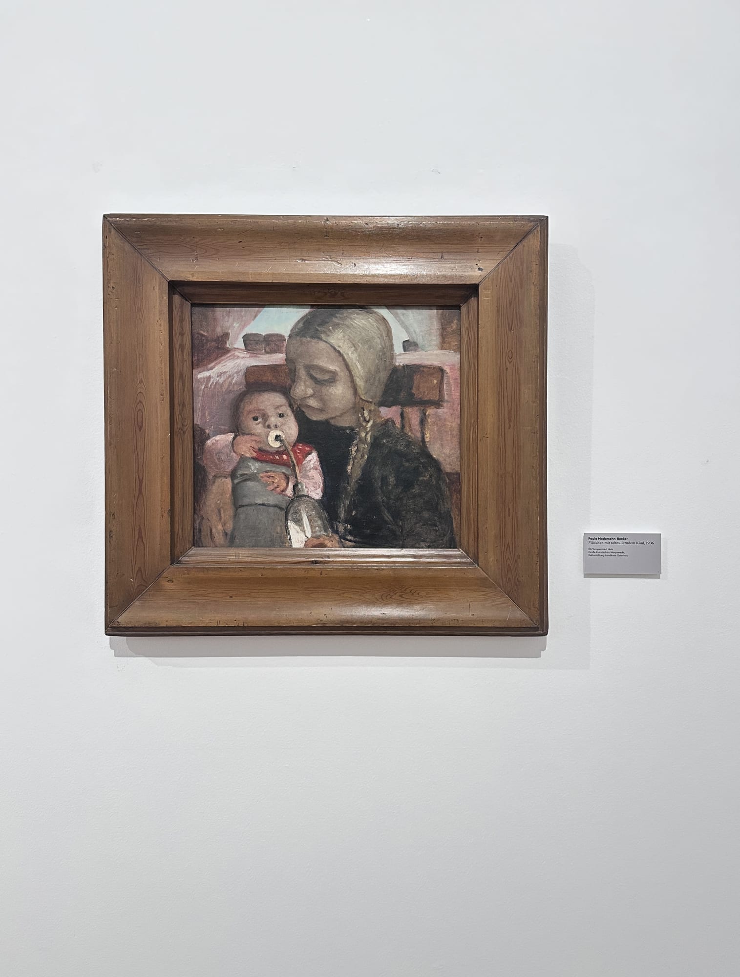 Paula Modersohn-Becker Mädchen mit schnullerndem Kind, 1906