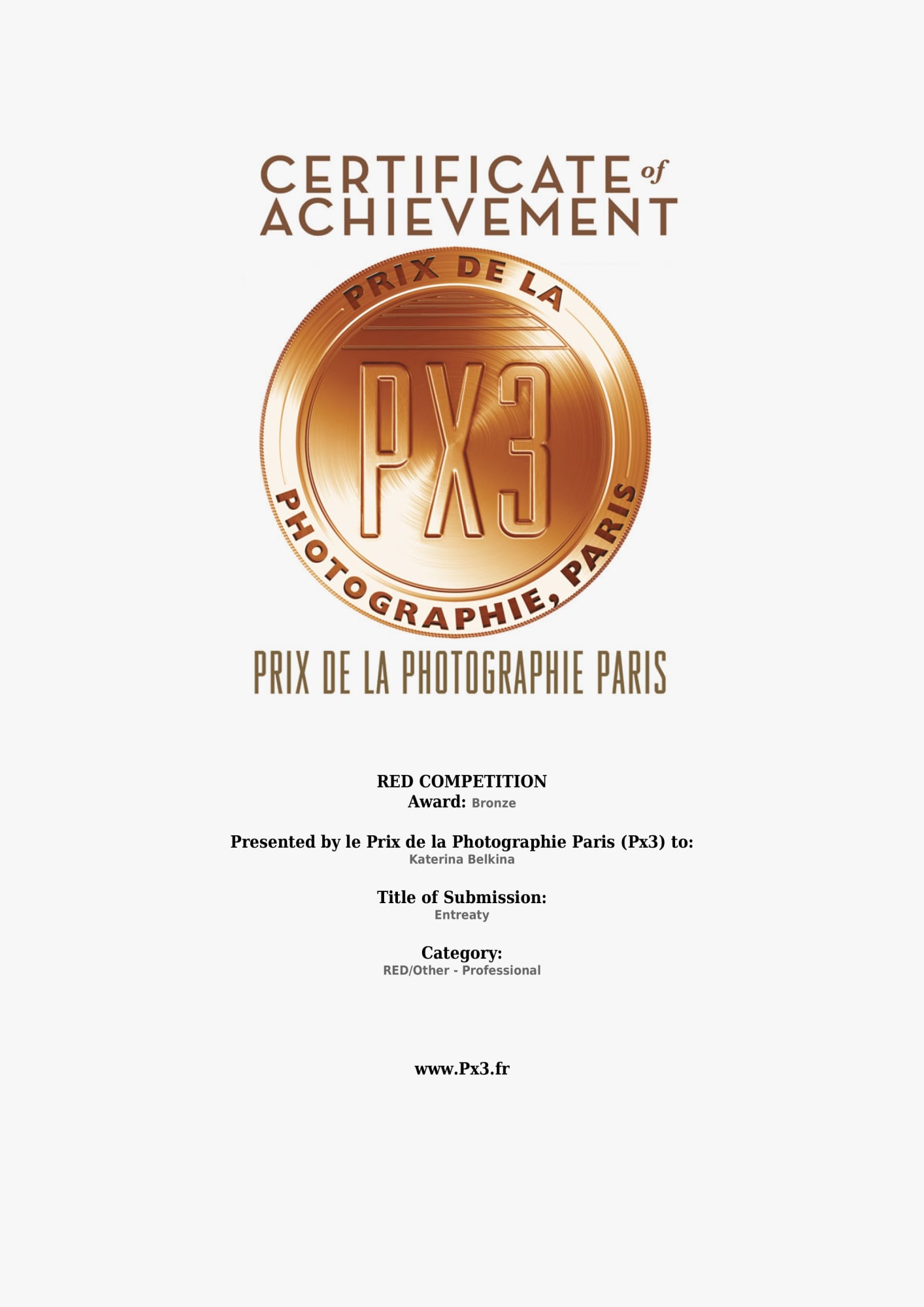 PX3 Prix de la Photographie Paris 2016