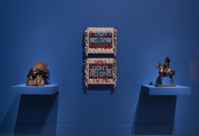 Jeffrey Gibson, WHEN FIRE IS APPLIED TO A STONE IT CRACKS