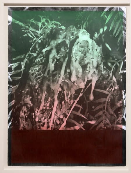 Sayre Gomez, Untitled Drawing, 2007, graphite and acrylic on arches paper, 22” x 30”