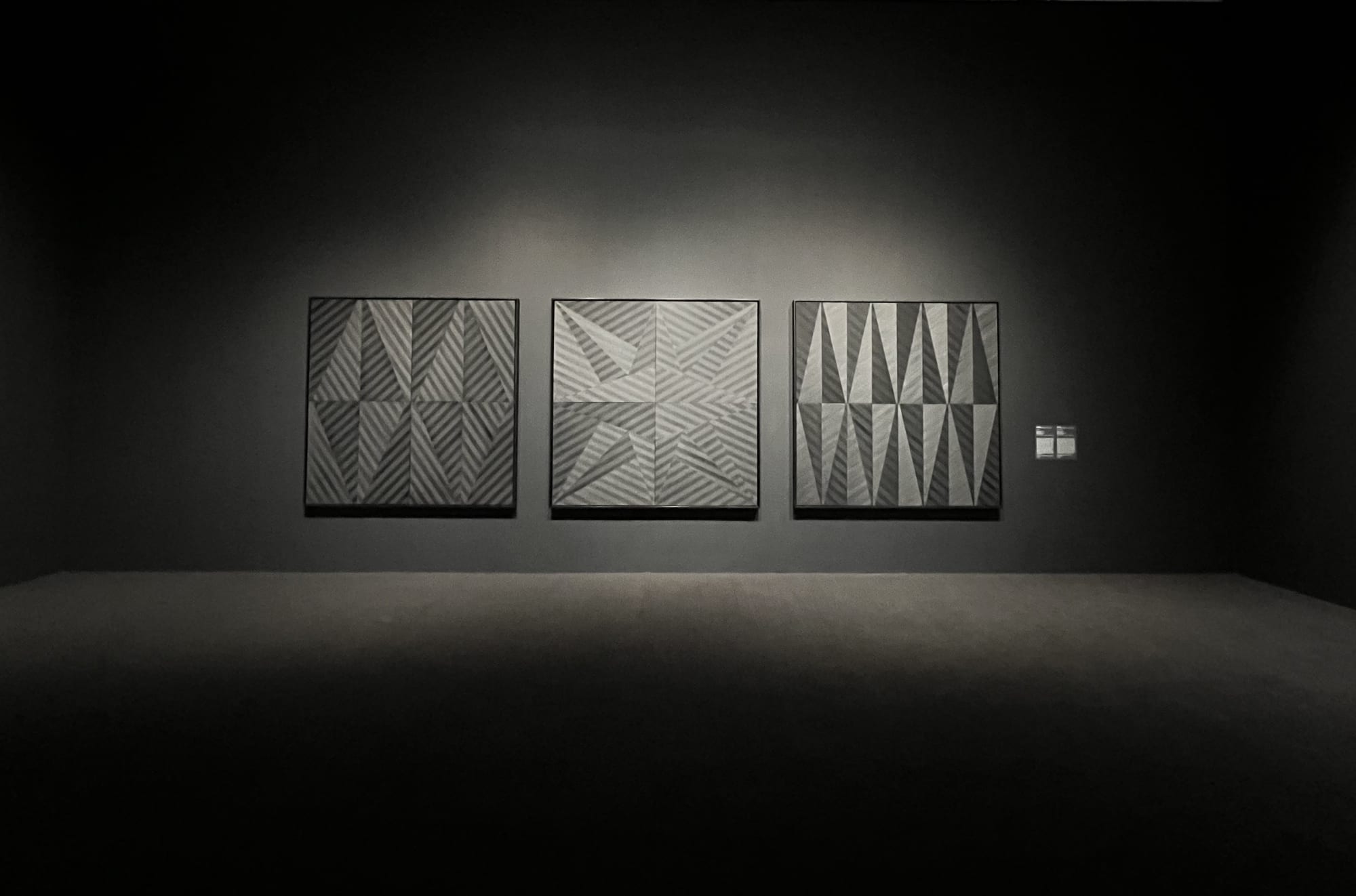 James Little's paintings in the 2022 Whitney Biennial. Photo by Ramsey Hoey. Image courtesy of James Little and Kavi Gupta.