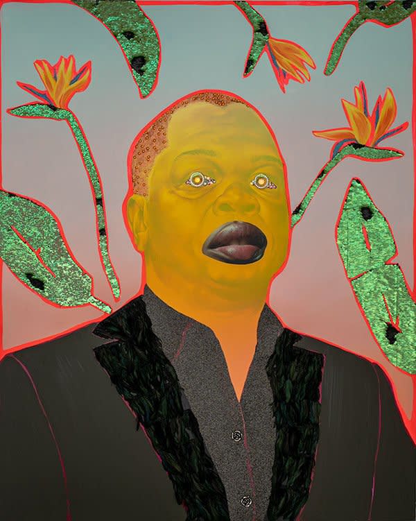 Kehinde, [Kehinde Wiley], 2018. Devan Shimoyama. Courtesy of the artist.