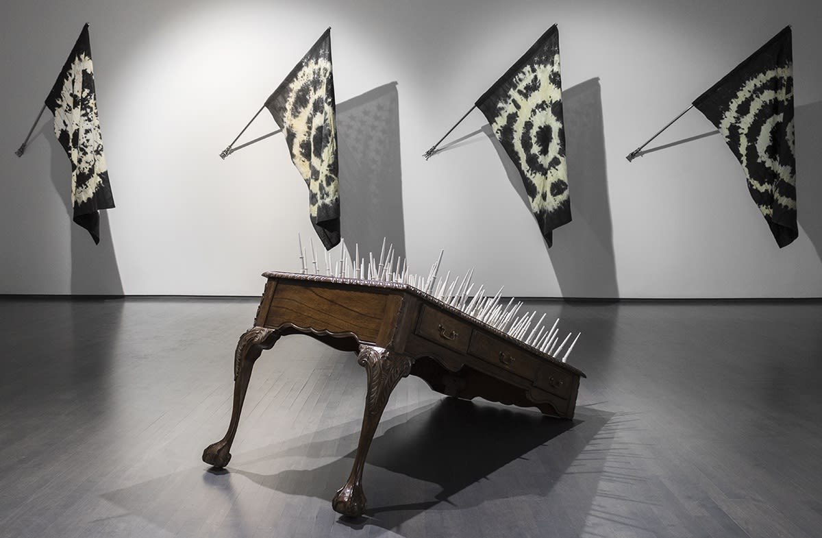 Glenn Kaino, Sign, 2017, Installation view, Kavi Gupta | 835 W. Washington Blvd.