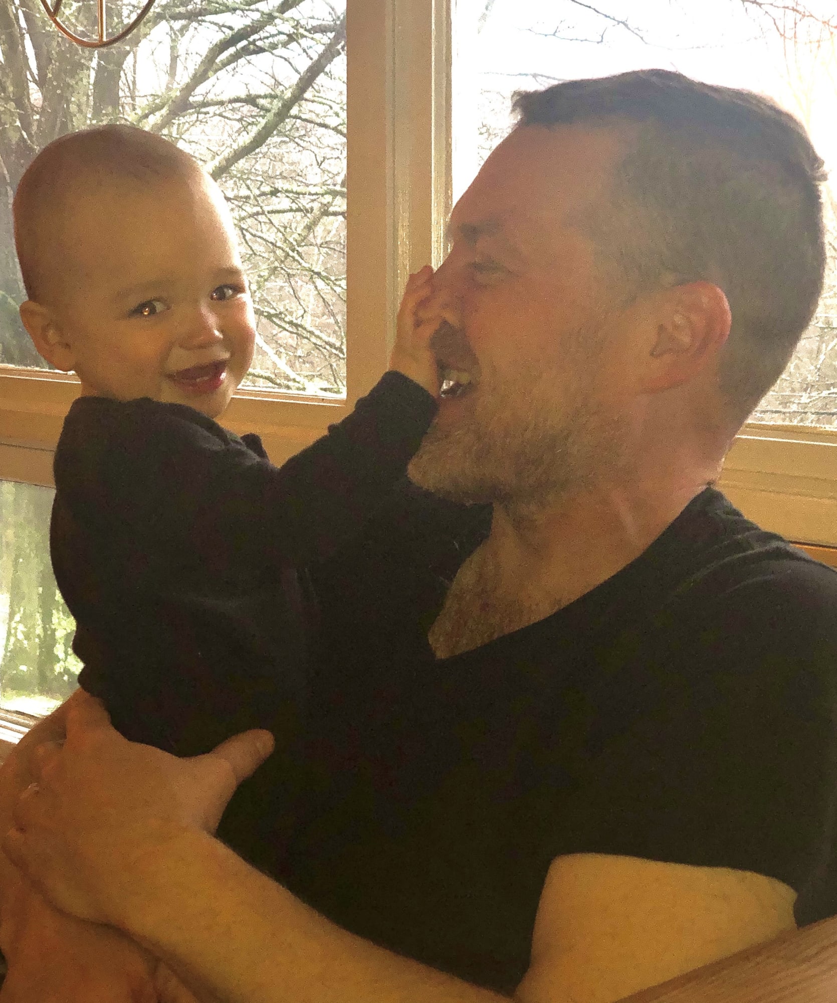 Gibson with daughter Gigi Olsen-Gibson, 2020. Courtesy of the artist