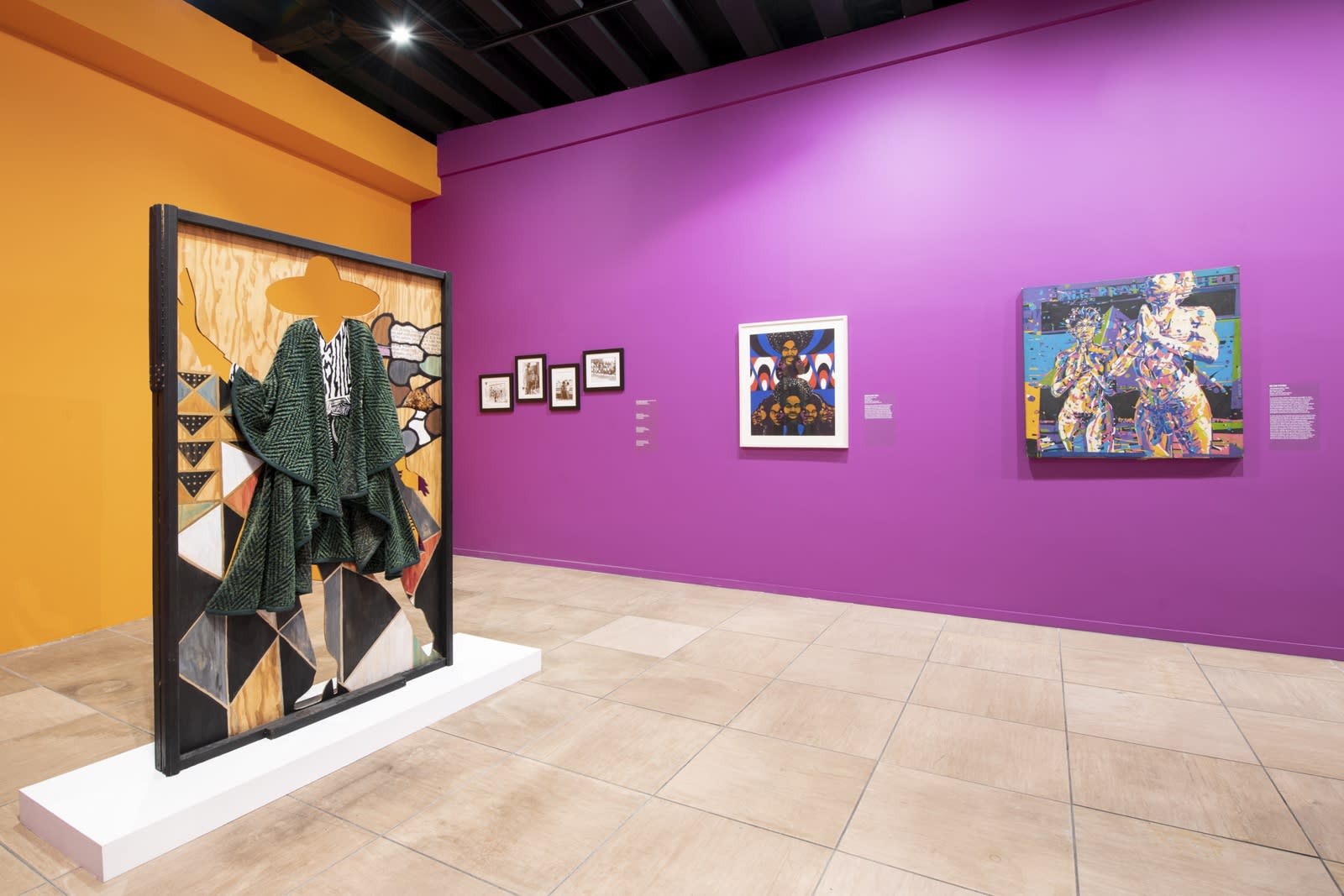 Installation view of AFRICOBRA: Nation Time, Venice Biennale 2019.