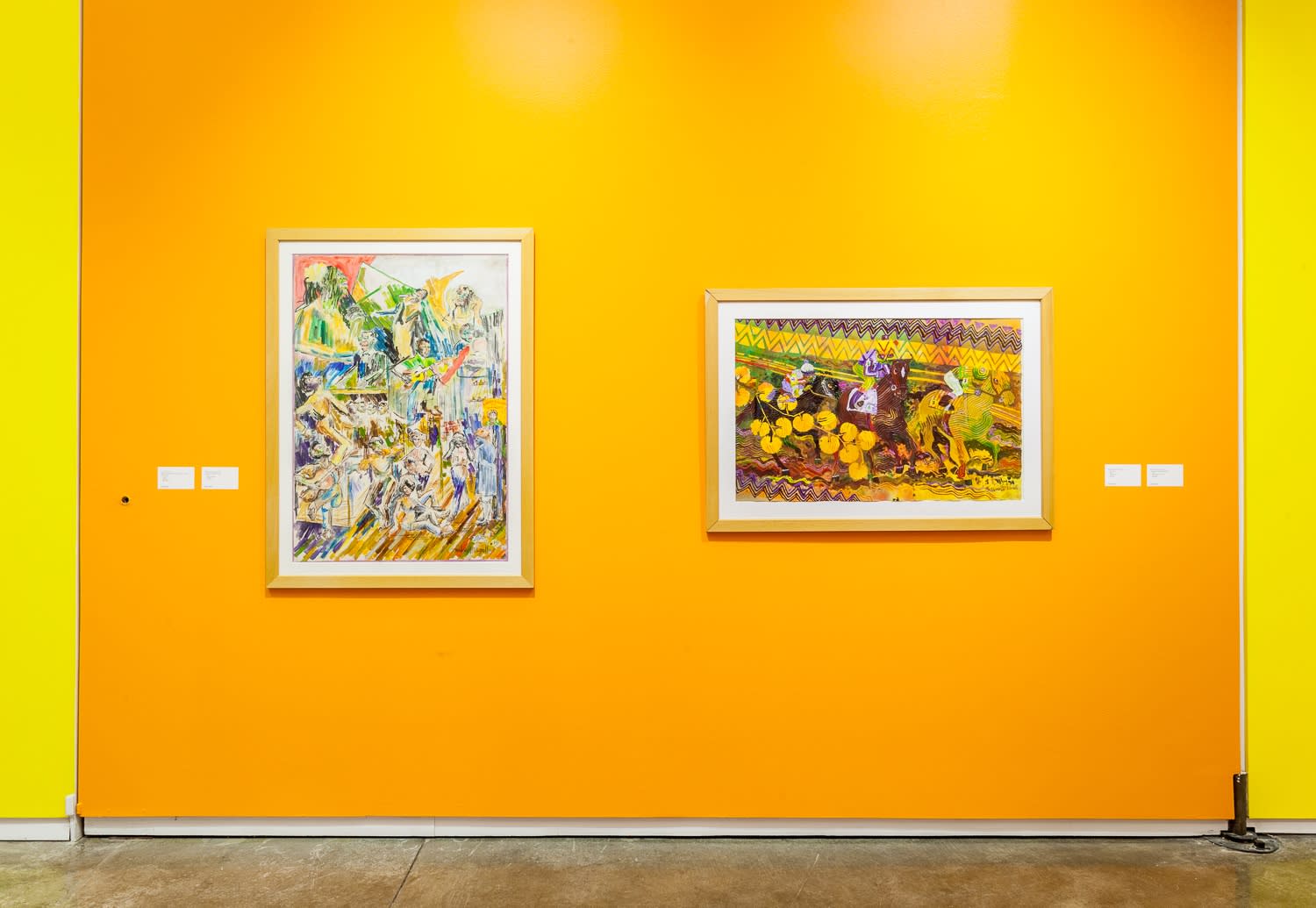 Works by Wadsworth Jarrell in Africobra 50, Kavi Gupta, 2018