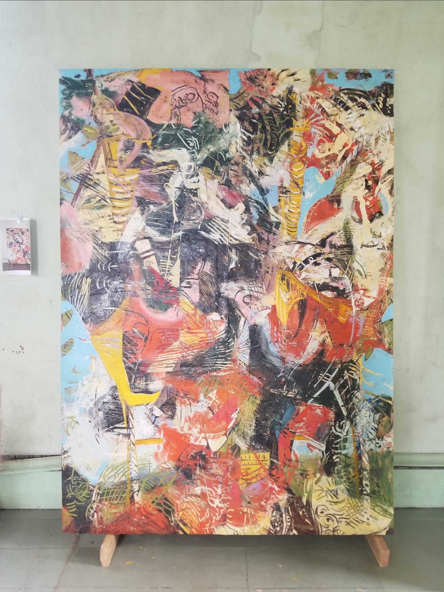 Willow of Mine, in the Angel Otero's studio, image courtesty of the artist.