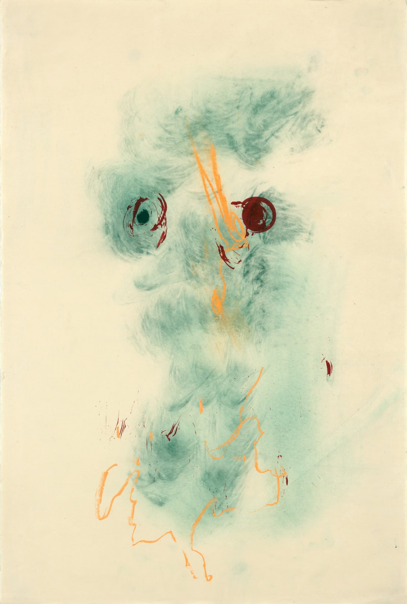 Untitled (3), 2020, mixed media on canvas, 36 x 25 inches