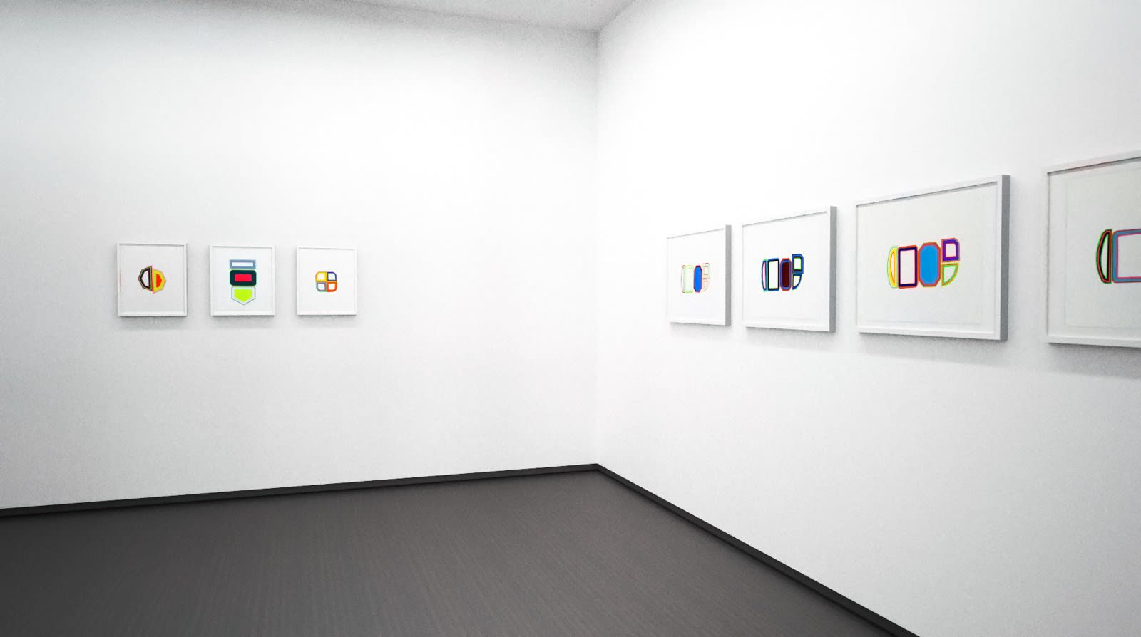 Beverly Fishman, Studies on Relief (virtual installation view), 2020