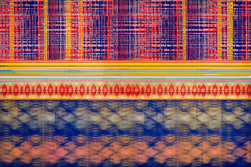 Beverly Fishman, redbluspiralbulge, 2008. Gift of David A. and Susan Carroll Viele.