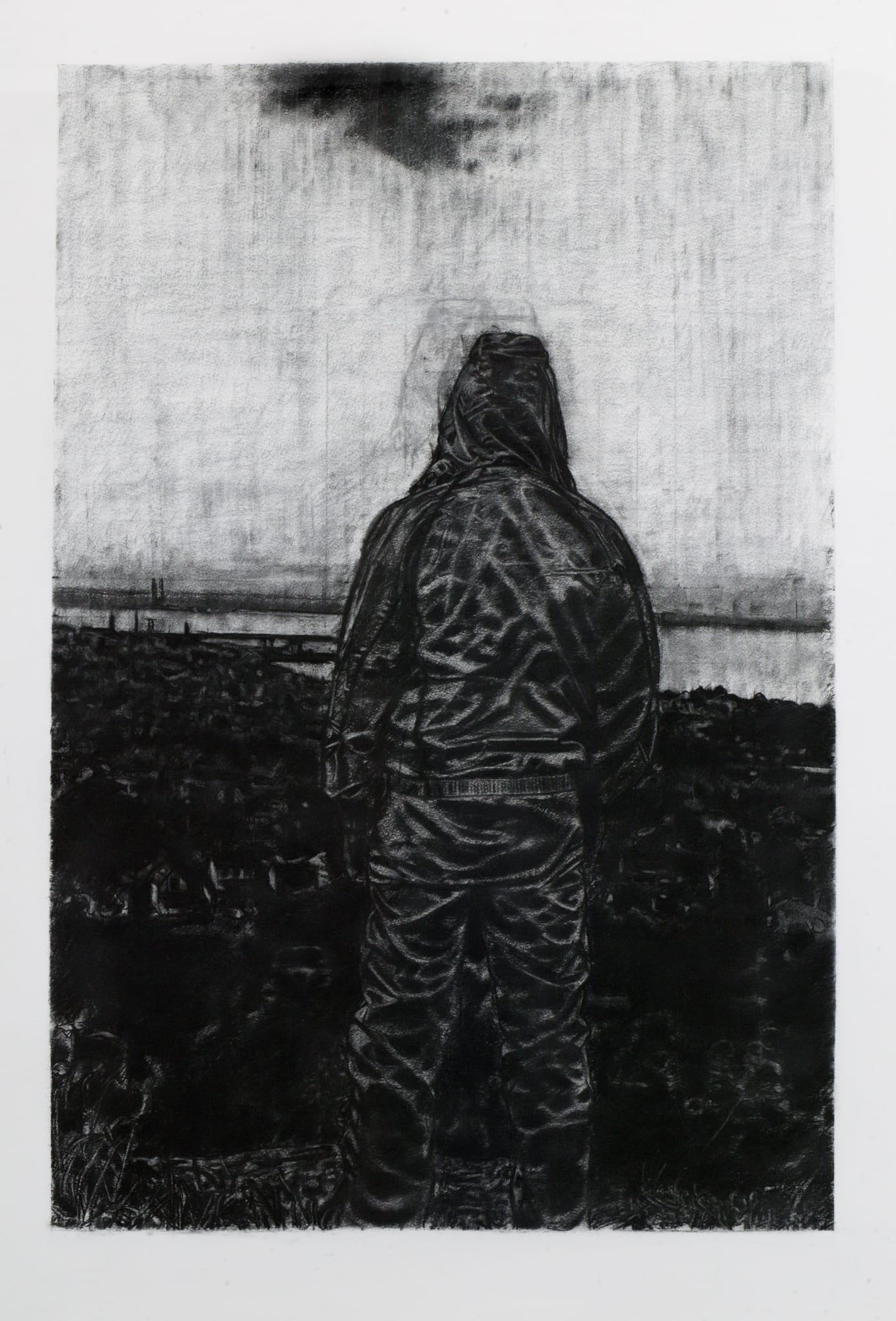 Vira Heroicus Sublimis, charcoal on paper, 147 x 105 cm
