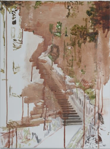 Stairs II, oil in linen, 46 x 61 cm