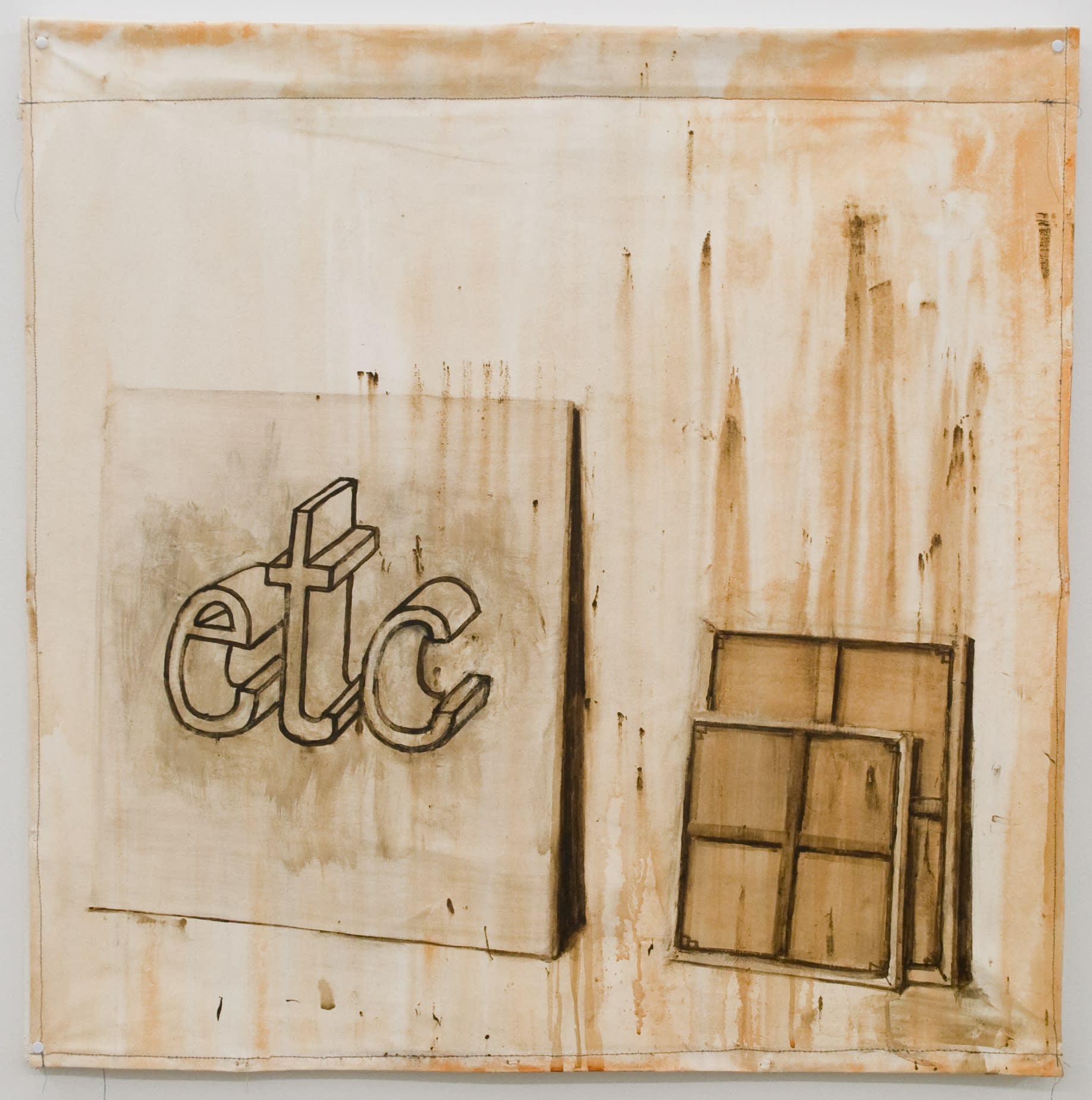 NEVAN LAHART, IT DOES WHAT IT SAYS ON CANVAS NO. 3, 2013