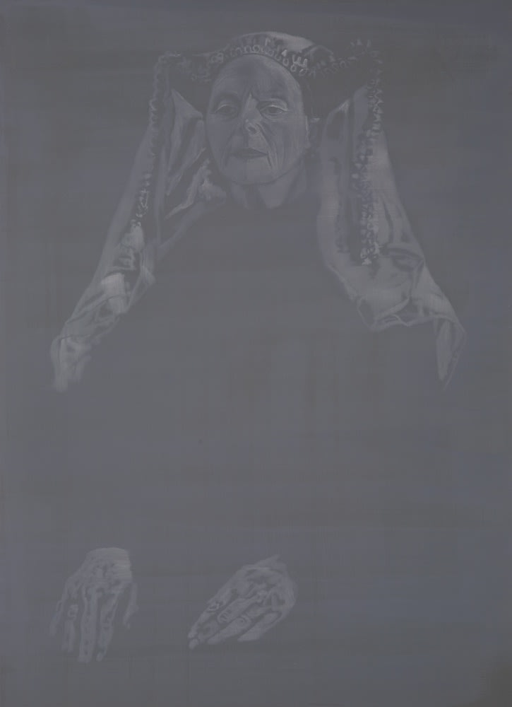 PAUL NUGENT, MY MOTHER AS THE PAINTER'S WIFE AFTER VAN EYCK