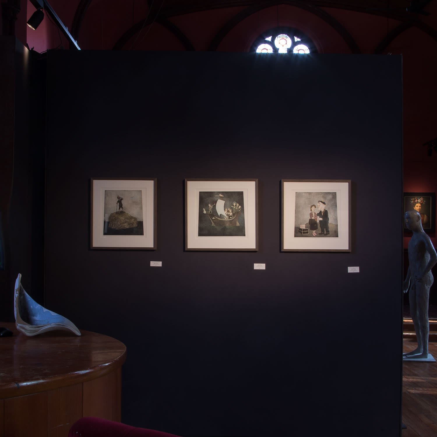 Three Robert Powell etchings - Bound for Isolations - Kilmorack Gallery, September 2019