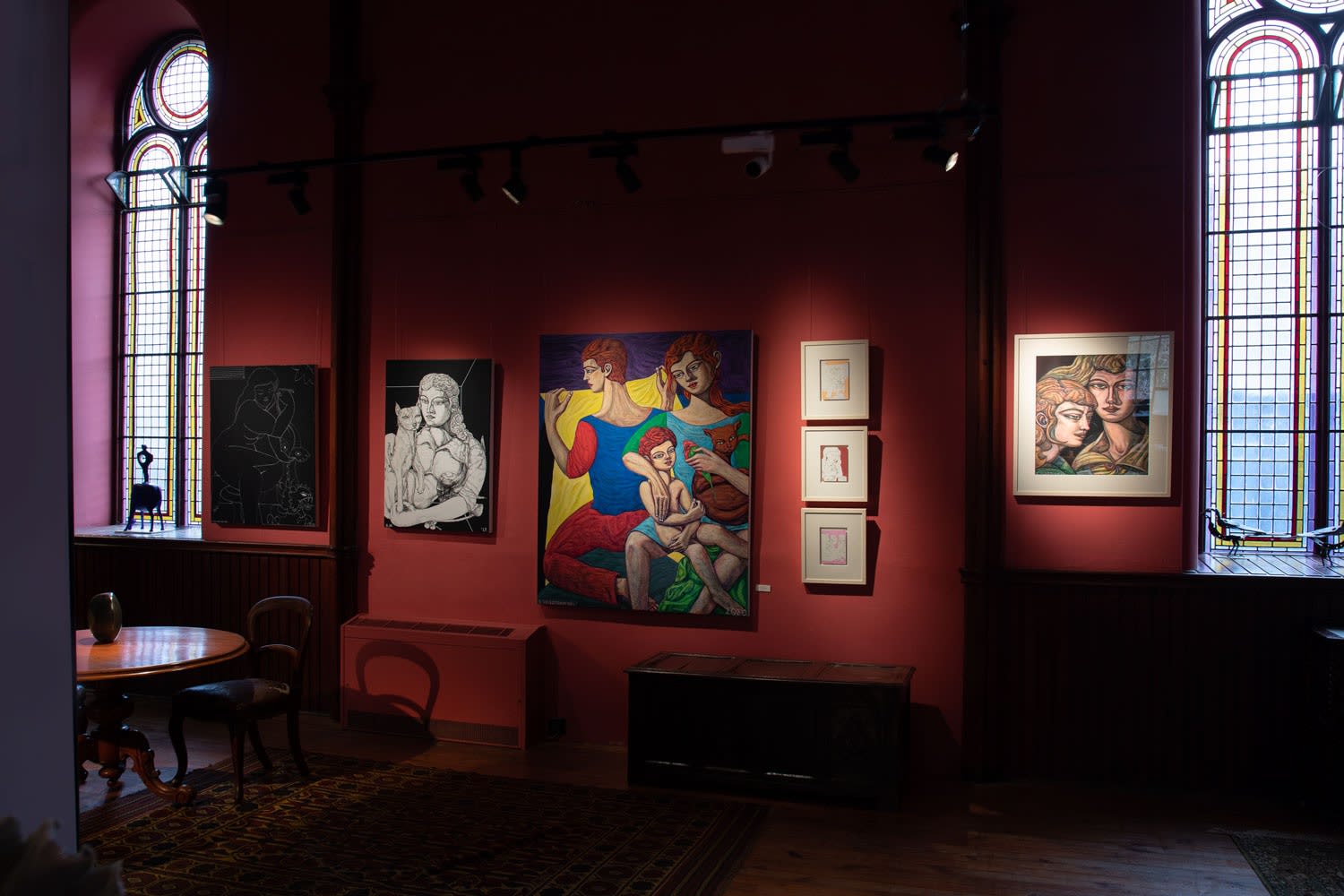 Paintings by Adrian Wiszniewski in Kilmorack Gallery, 2021