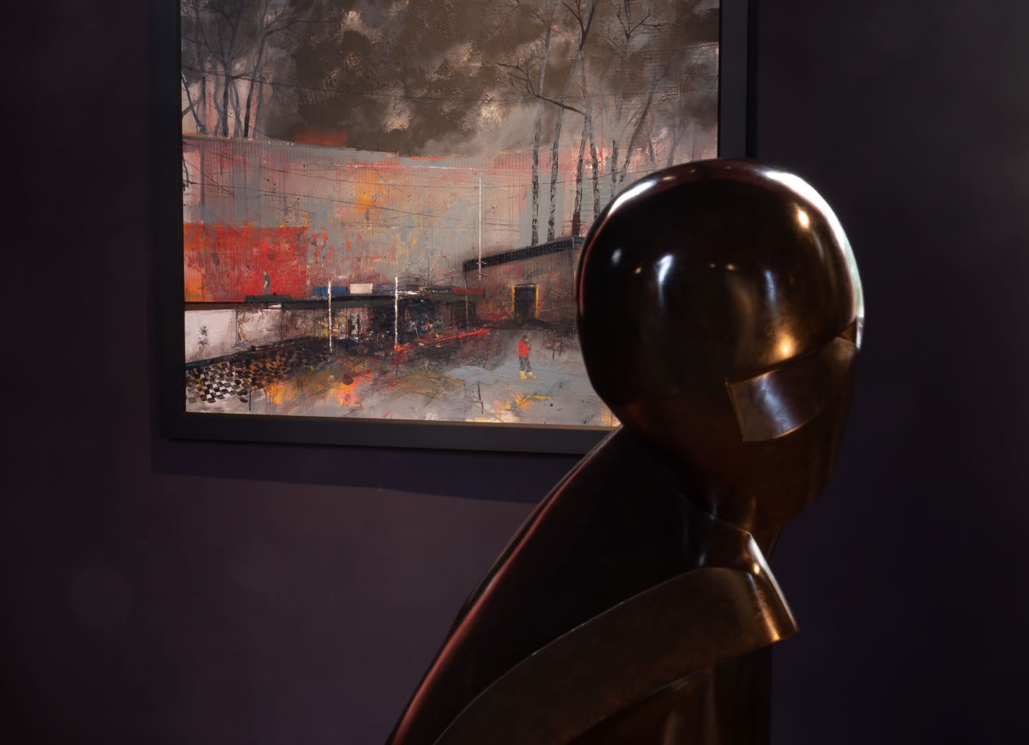 Robert McAulay's 'Disconnected with Gerald Laing's Galina viii.