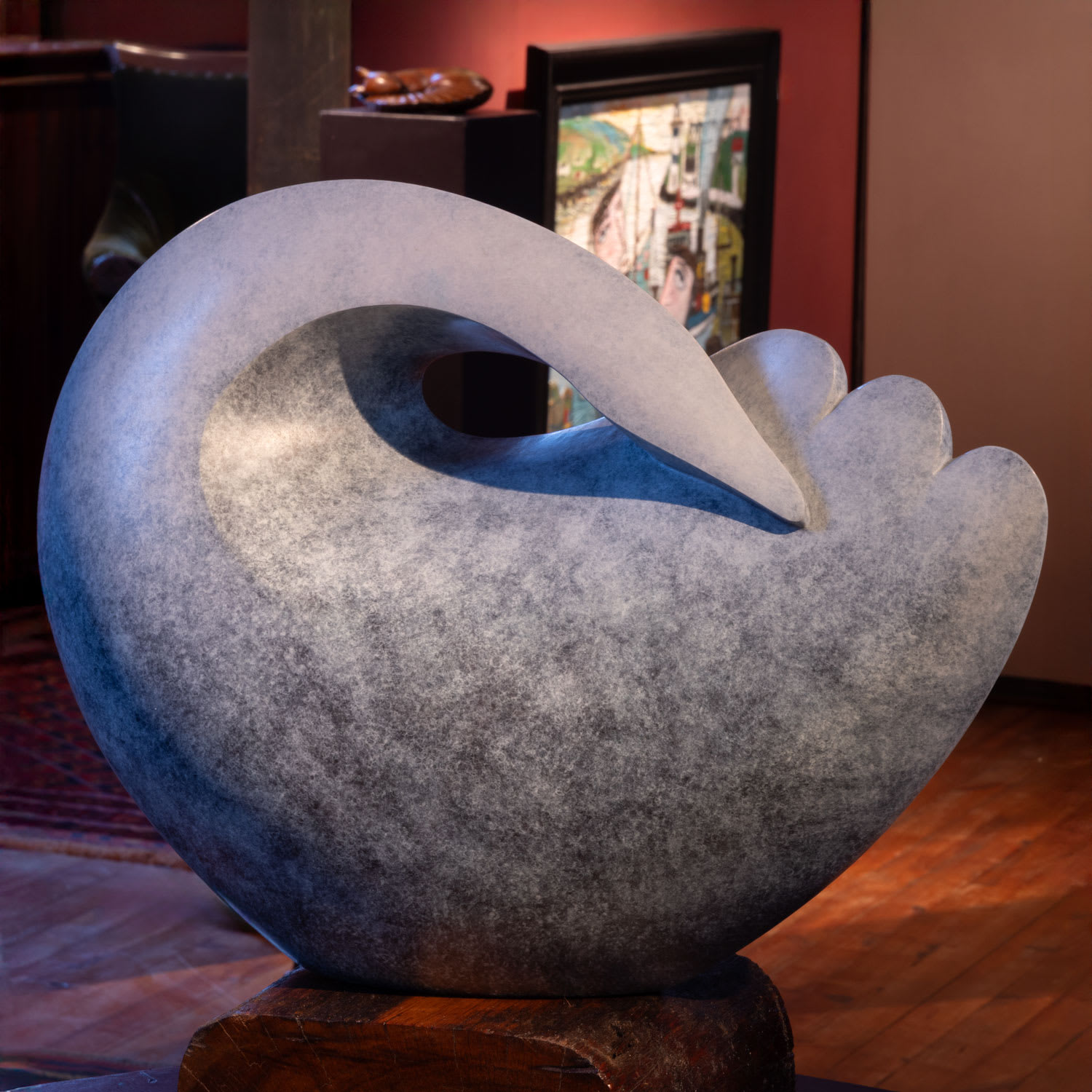 illona Morrice's bronze swan.