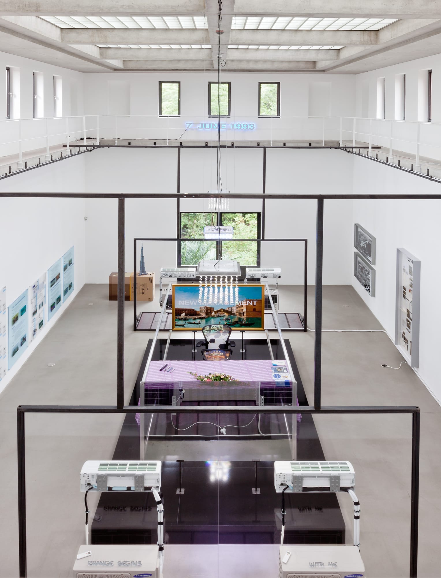 SIMON DENNY exhibition view, New Management, Portikus, Frankfurt, 2014