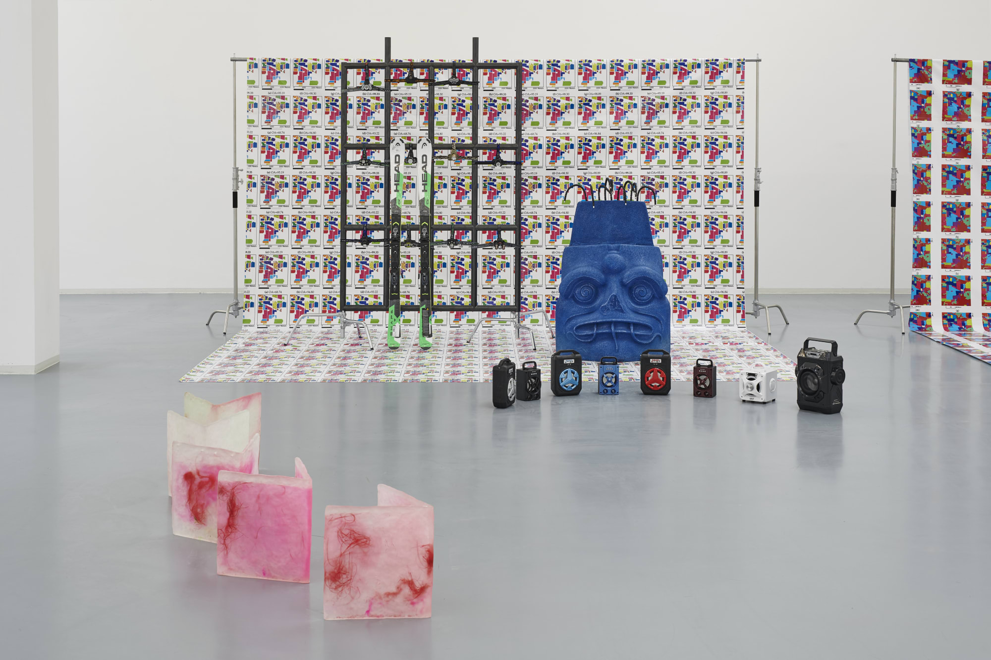 GUAN XIAO exhibition view, Products Farming, Bonner Kunstverein, 2019