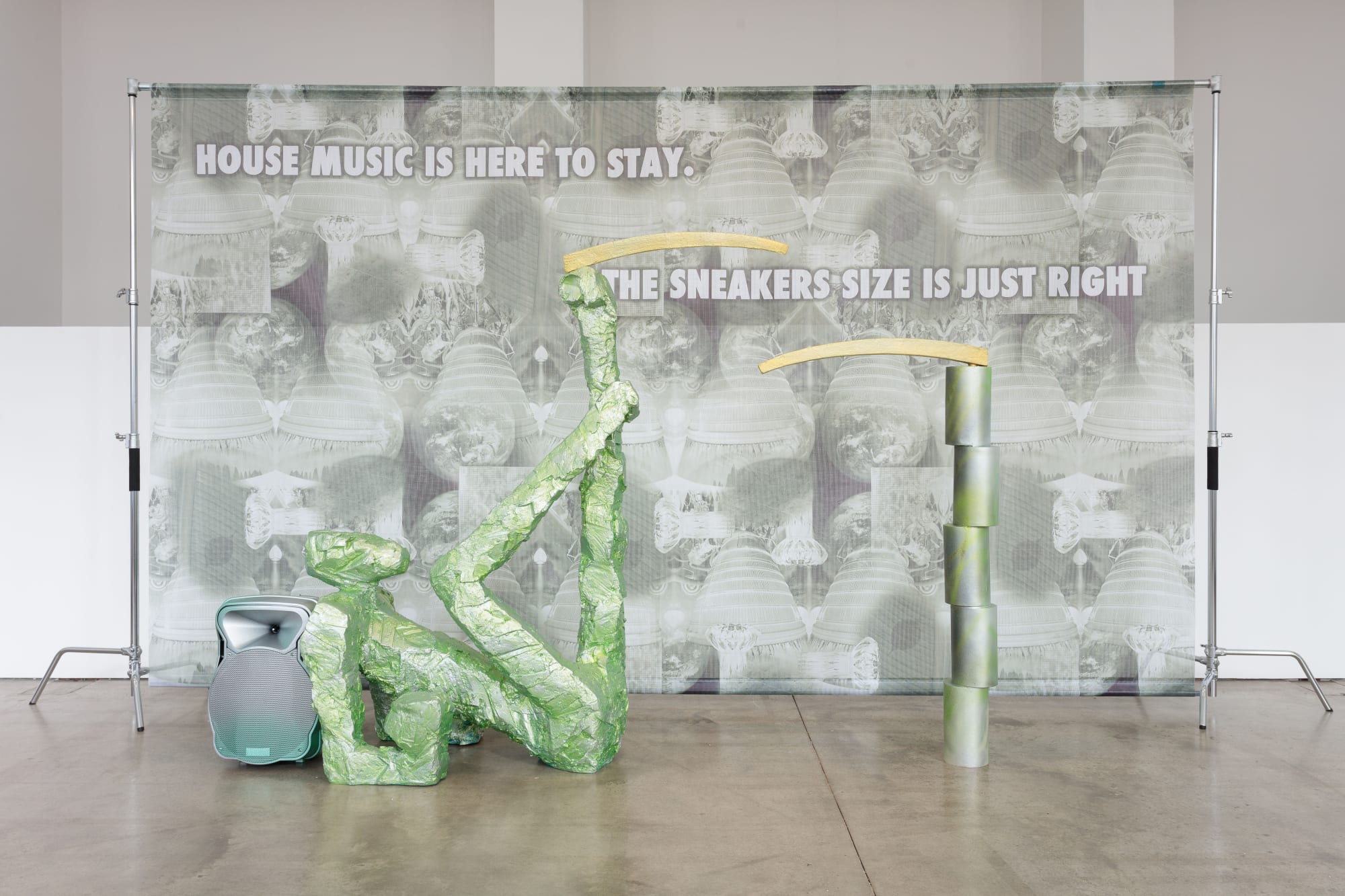 GUAN XIAO exhibition view, Guan Xiao: Flattened Metal in association with K11 Art Foundation, ICA, London, 2016