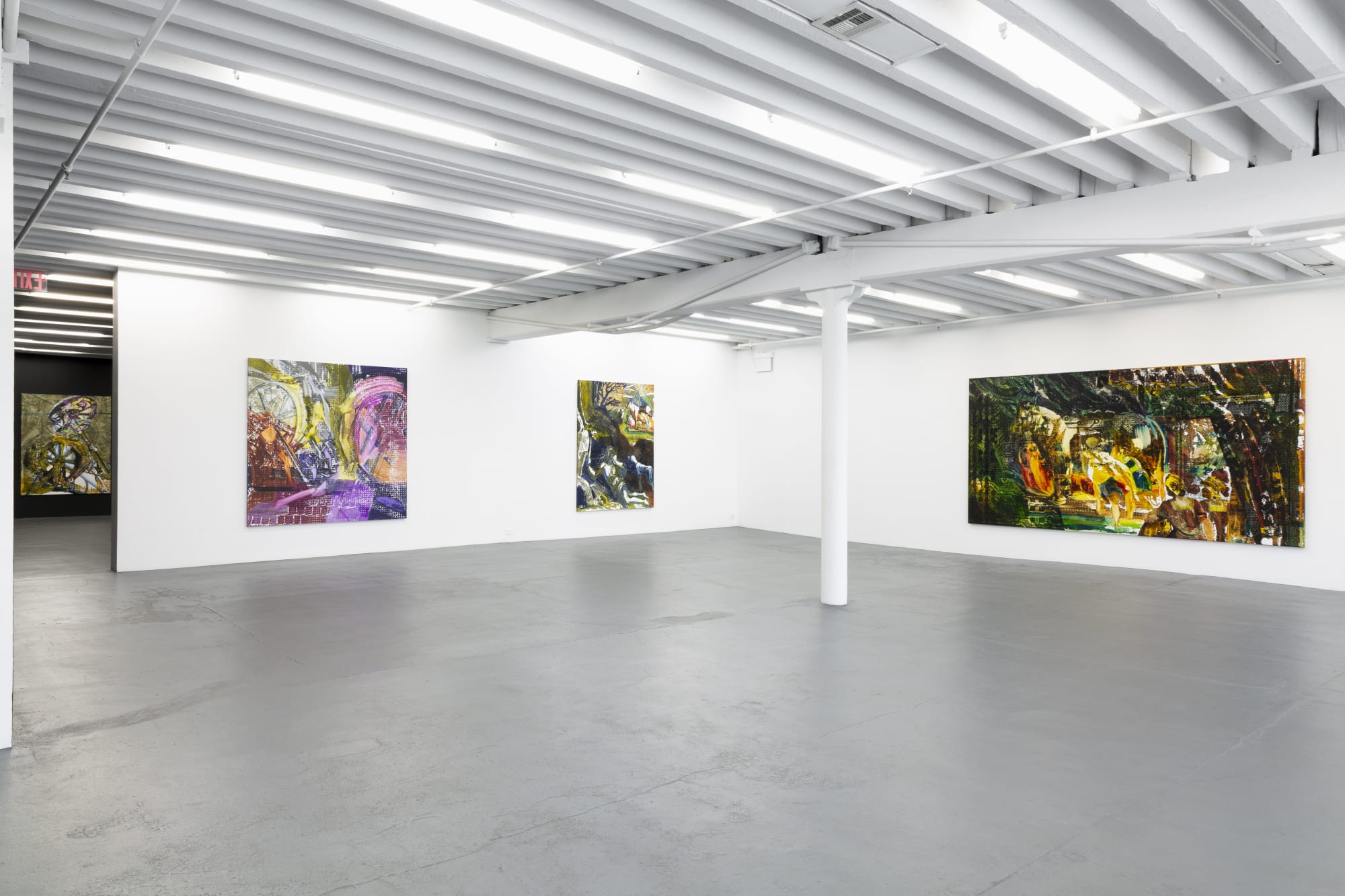 ALEX CARVER exhibition view, Engineer Sacrifice, Miguel Abreu Gallery, New York, 2022