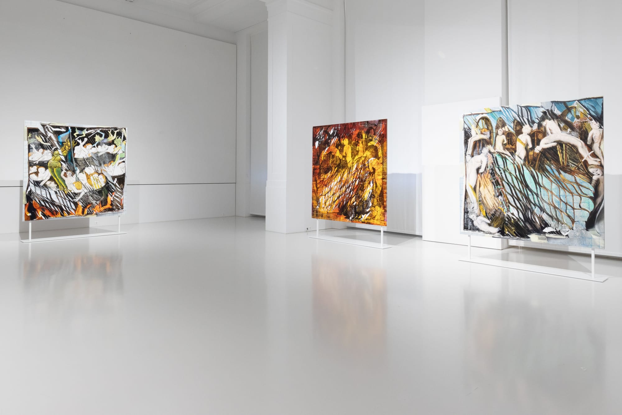 ALEX CARVER installation view, A Desired Mesh, Art Basel Parcours, 2023