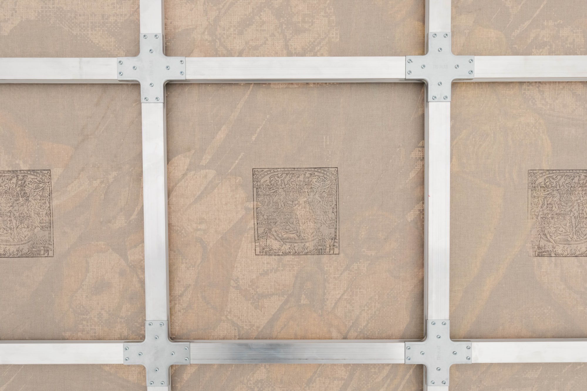 ALEX CARVER installation view, A Desired Mesh, Art Basel Parcours, 2023