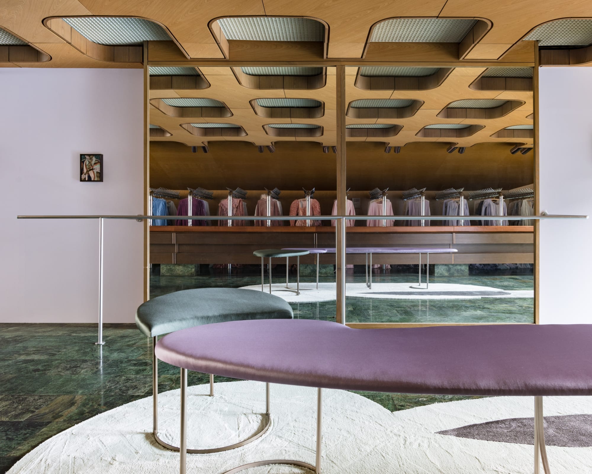 KLÁRA HOSNEDLOVÁ exhibition view, Ponytail Parlour, Prague National Theatre, Prague, 2018