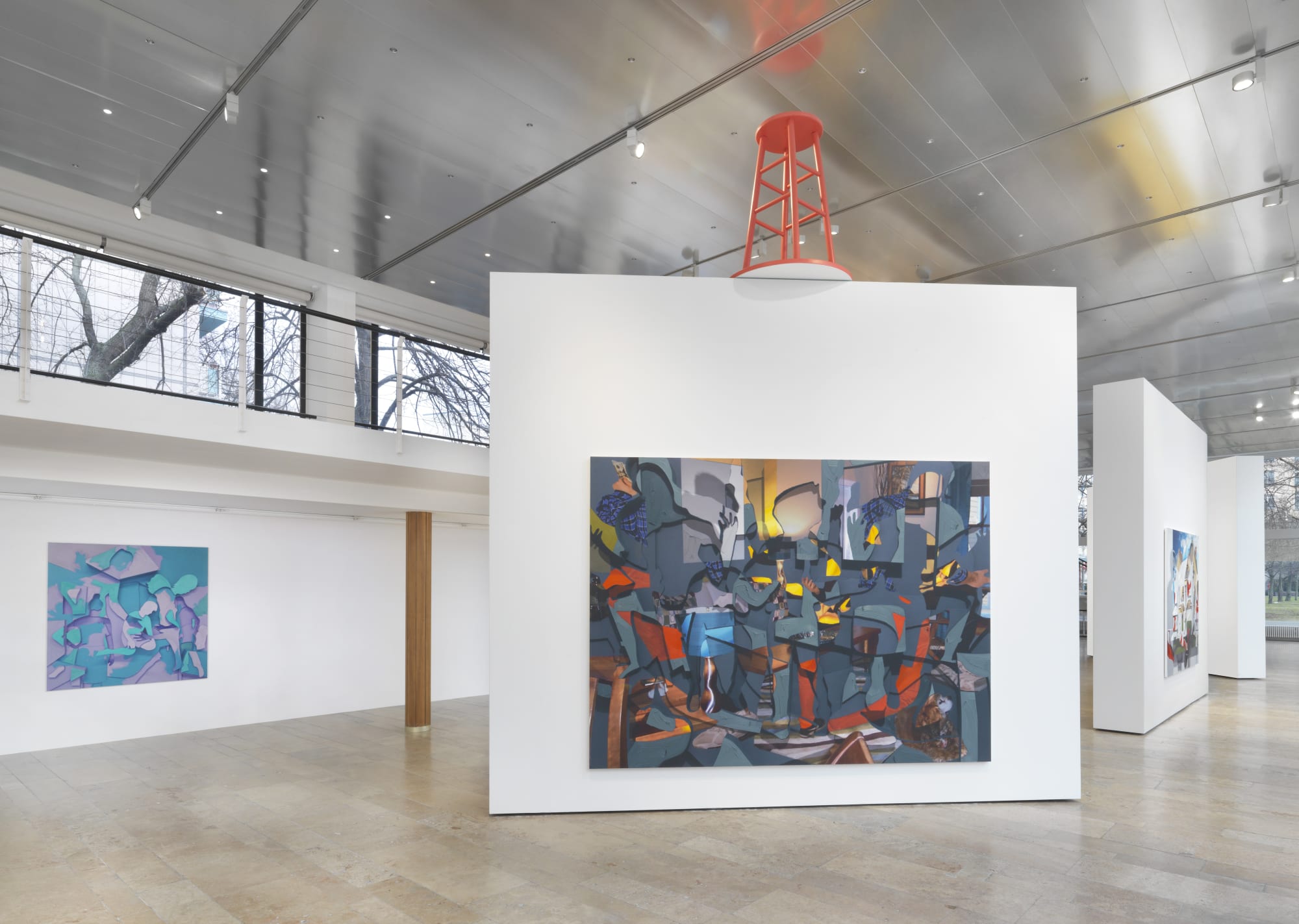 PIETER SCHOOLWERTH exhibition view, Model as Painting, Capitain Petzel, Berlin, 2017